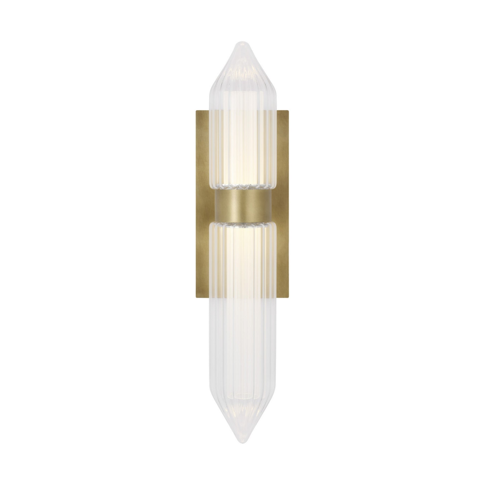 Langston 18" LED Bath Sconce, 277V, Plated Brass Finish - Bees Lighting