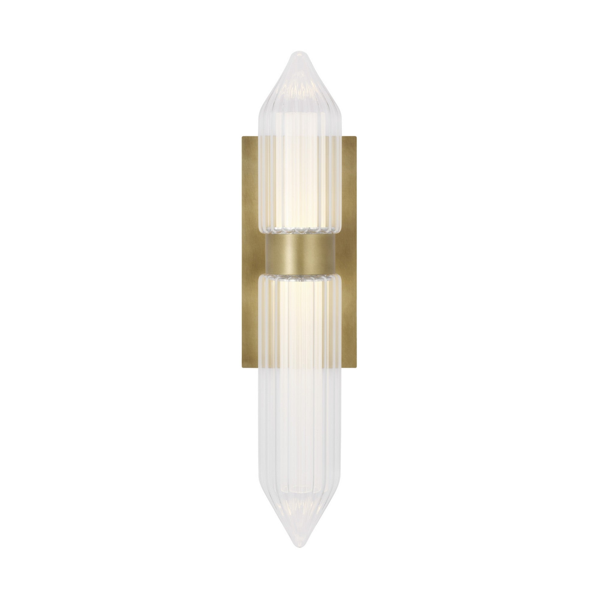 Langston 18" LED Bath Sconce, 277V, Plated Brass Finish - Bees Lighting