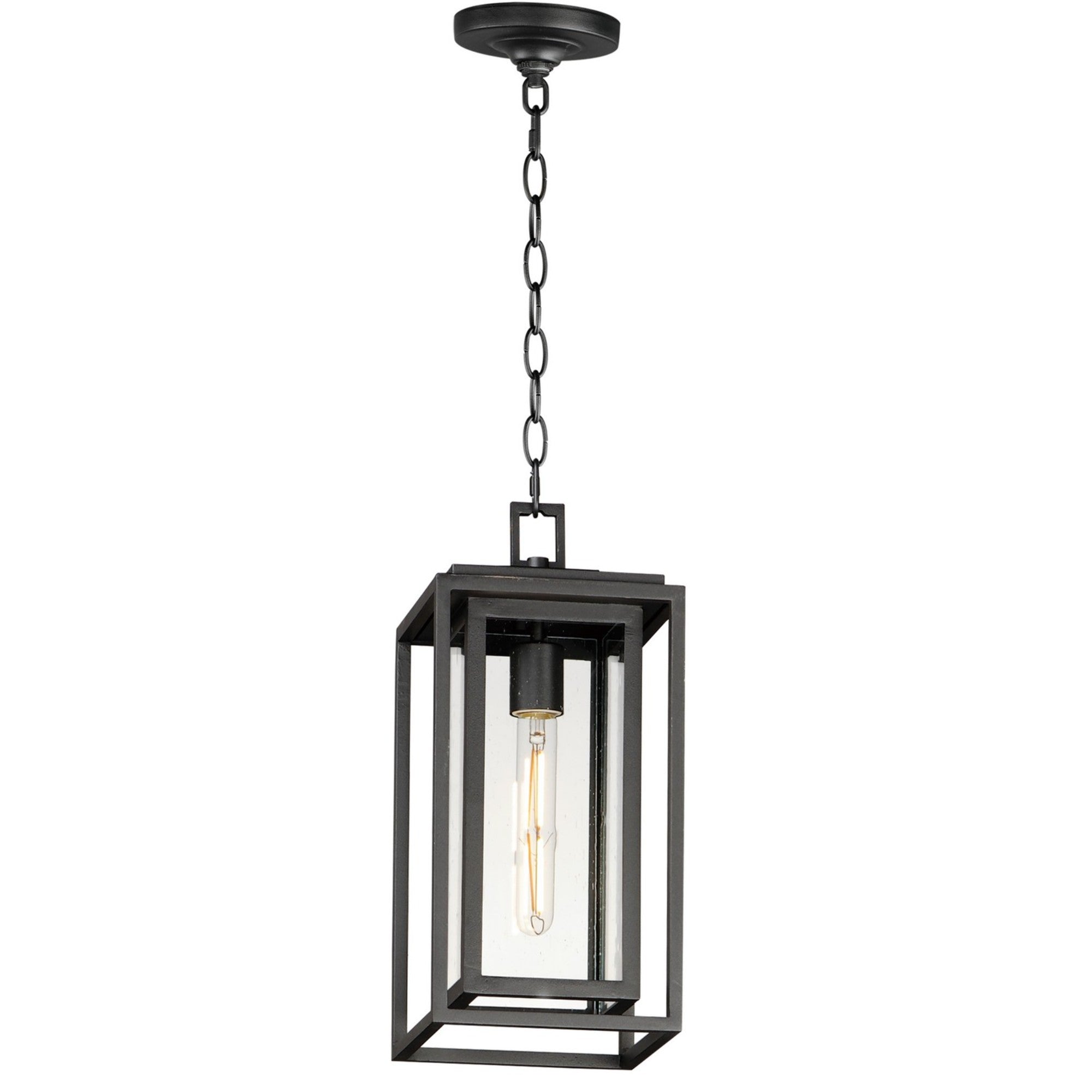 Cabana 16 in. Outdoor Pendant Light Black Finish - Bees Lighting