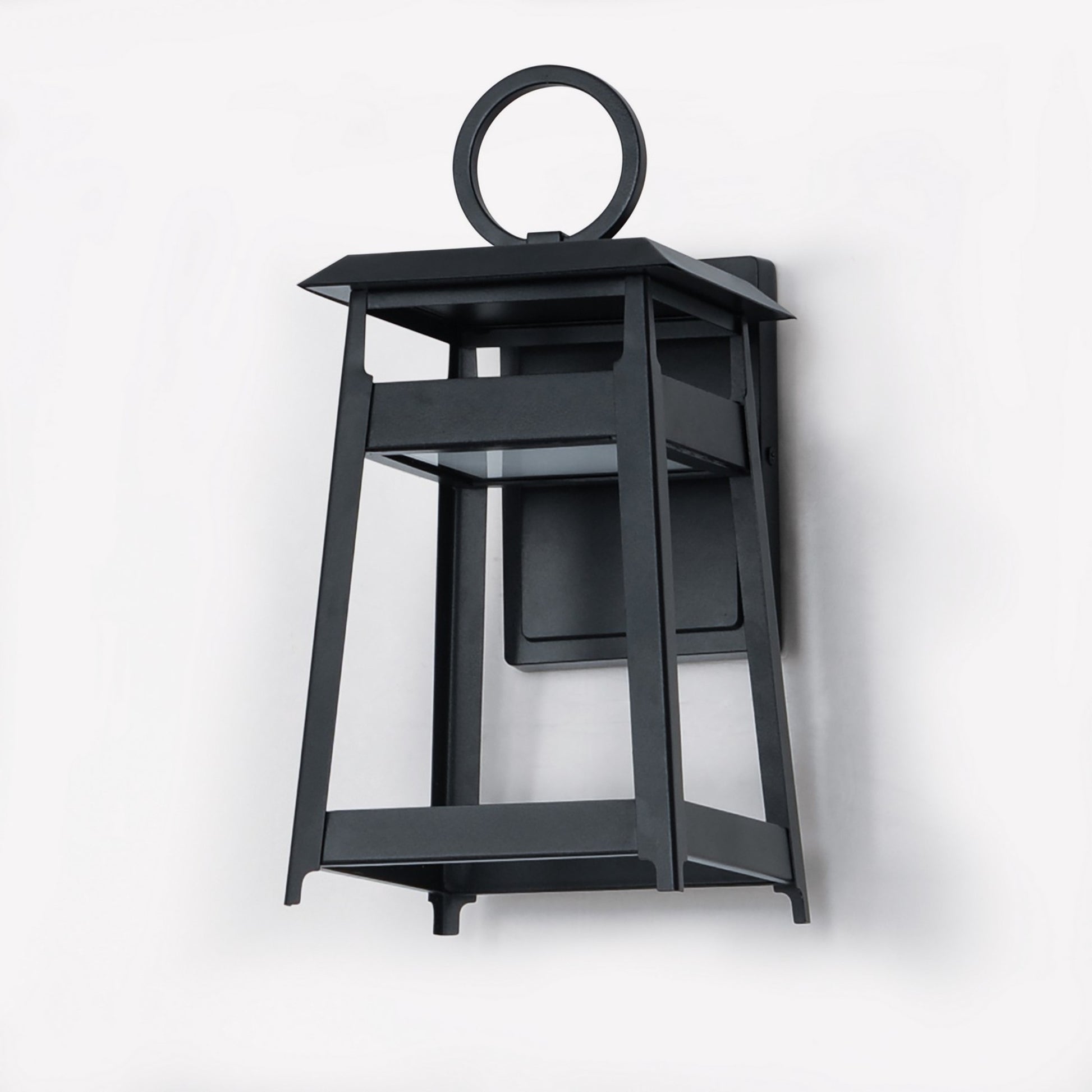 Pagoda 14" LED Outdoor Wall Sconce, Black Finish - Bees Lighting