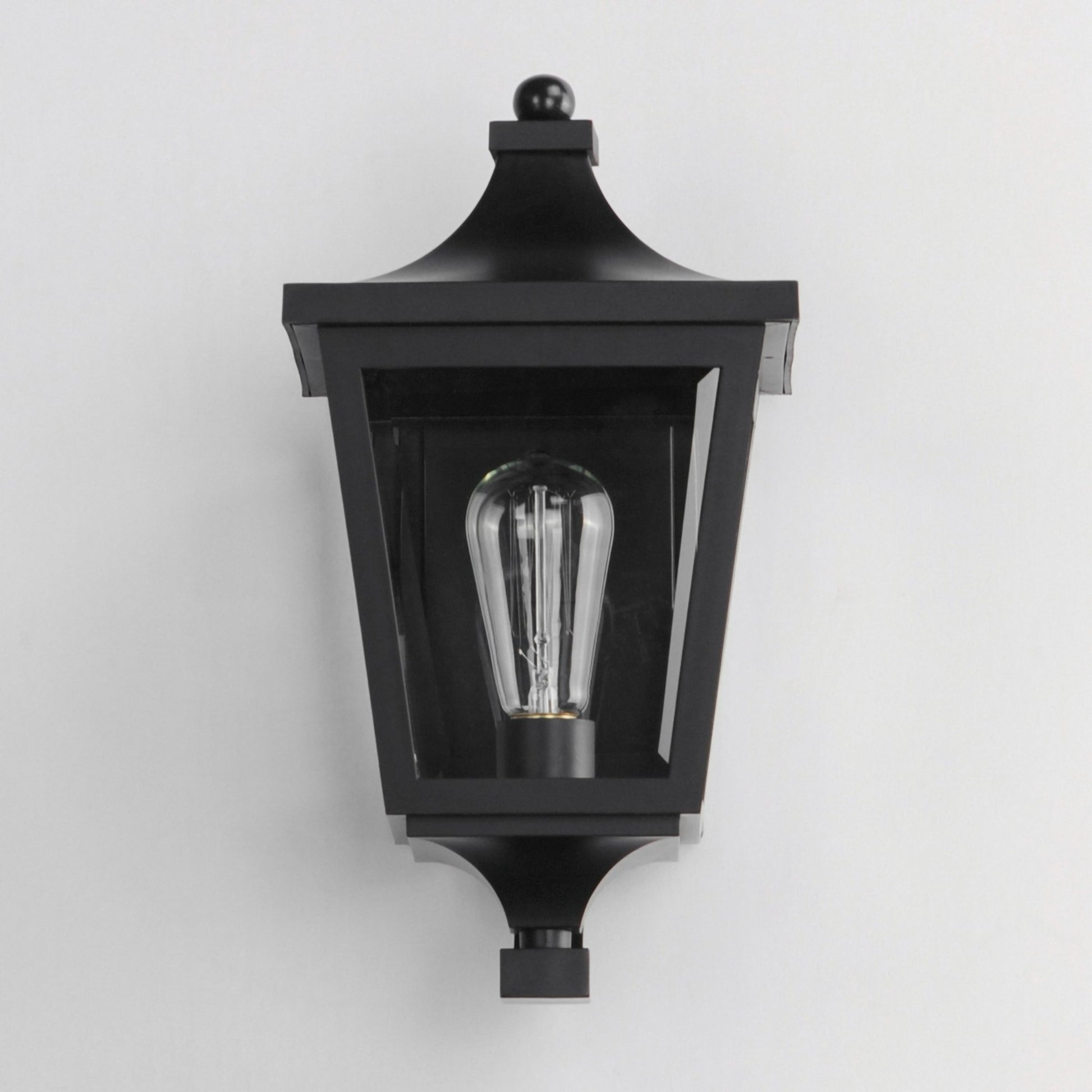 SUTTON PLACE VX 15" Outdoor Wall Sconce, Black Finish - Bees Lighting