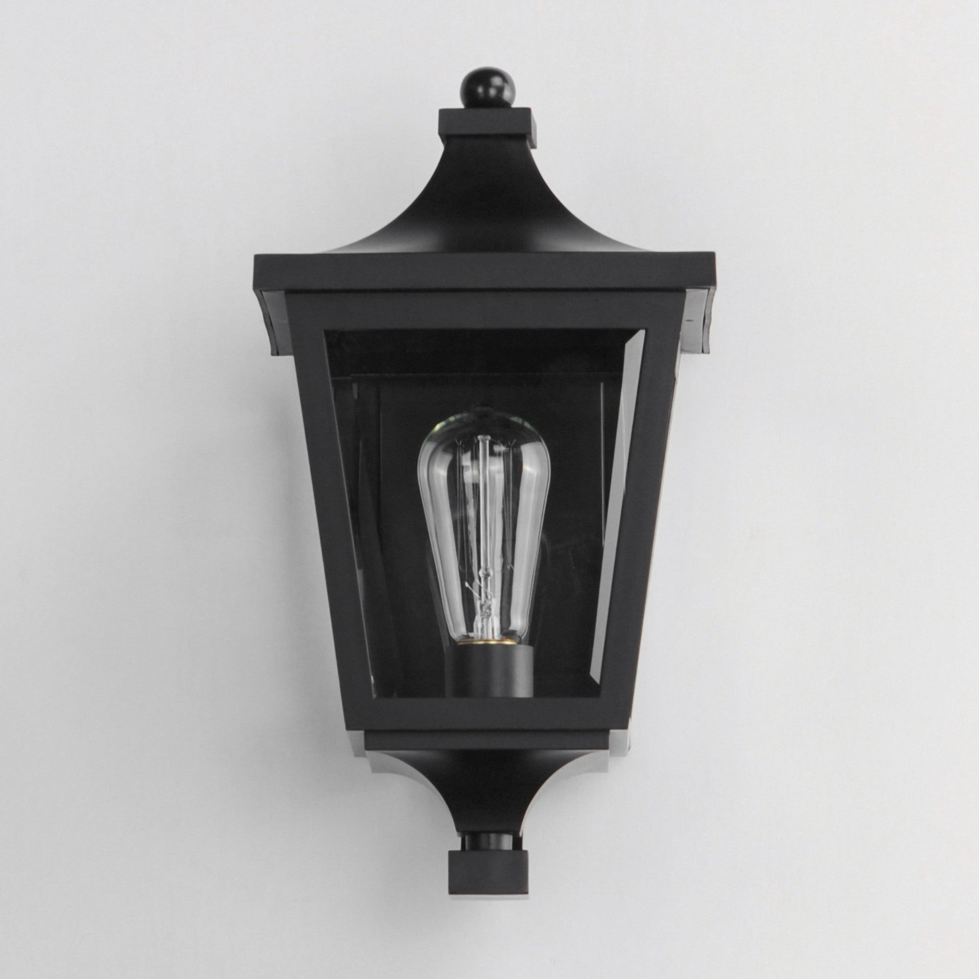 SUTTON PLACE VX 15" Outdoor Wall Sconce, Black Finish - Bees Lighting
