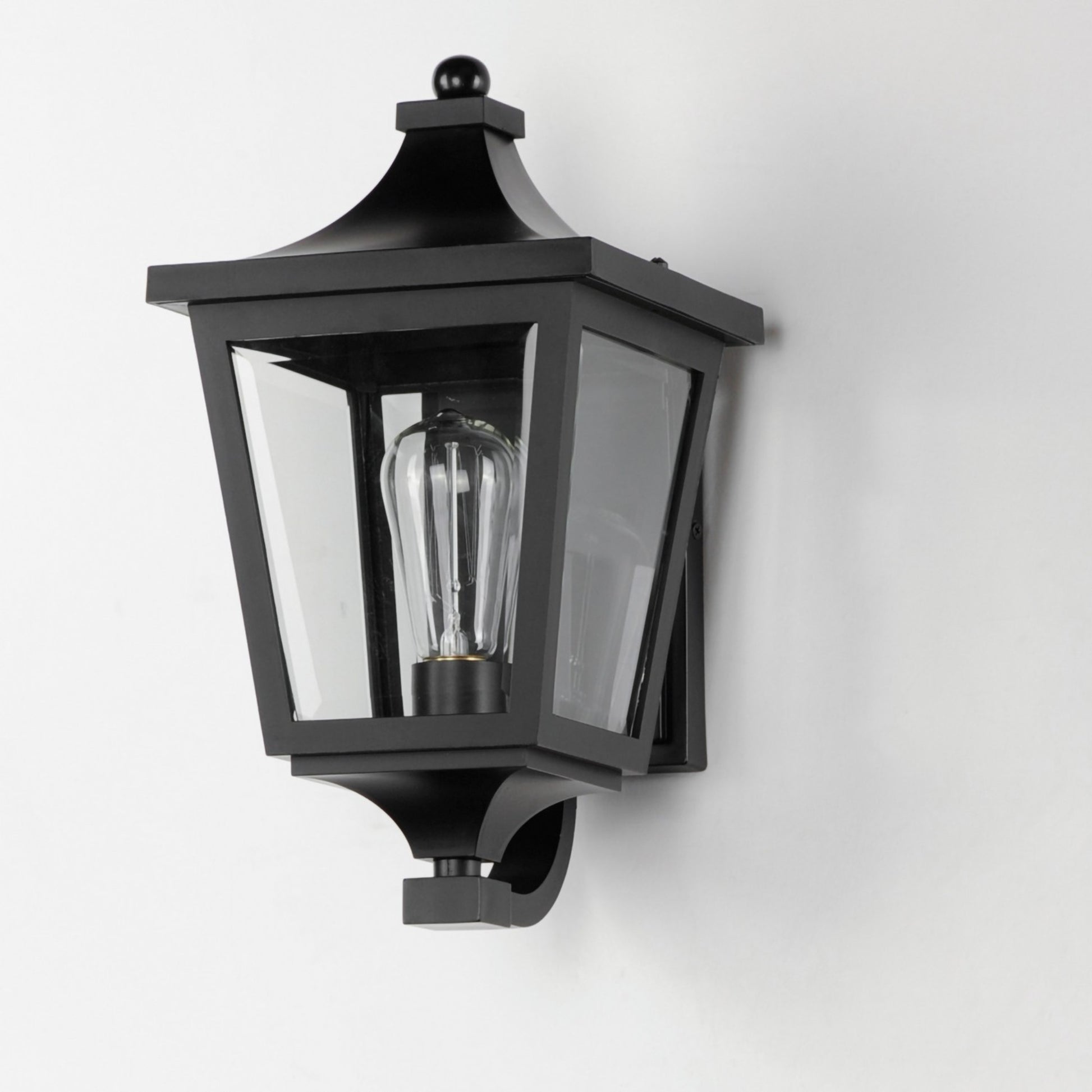 SUTTON PLACE VX 15" Outdoor Wall Sconce, Black Finish - Bees Lighting