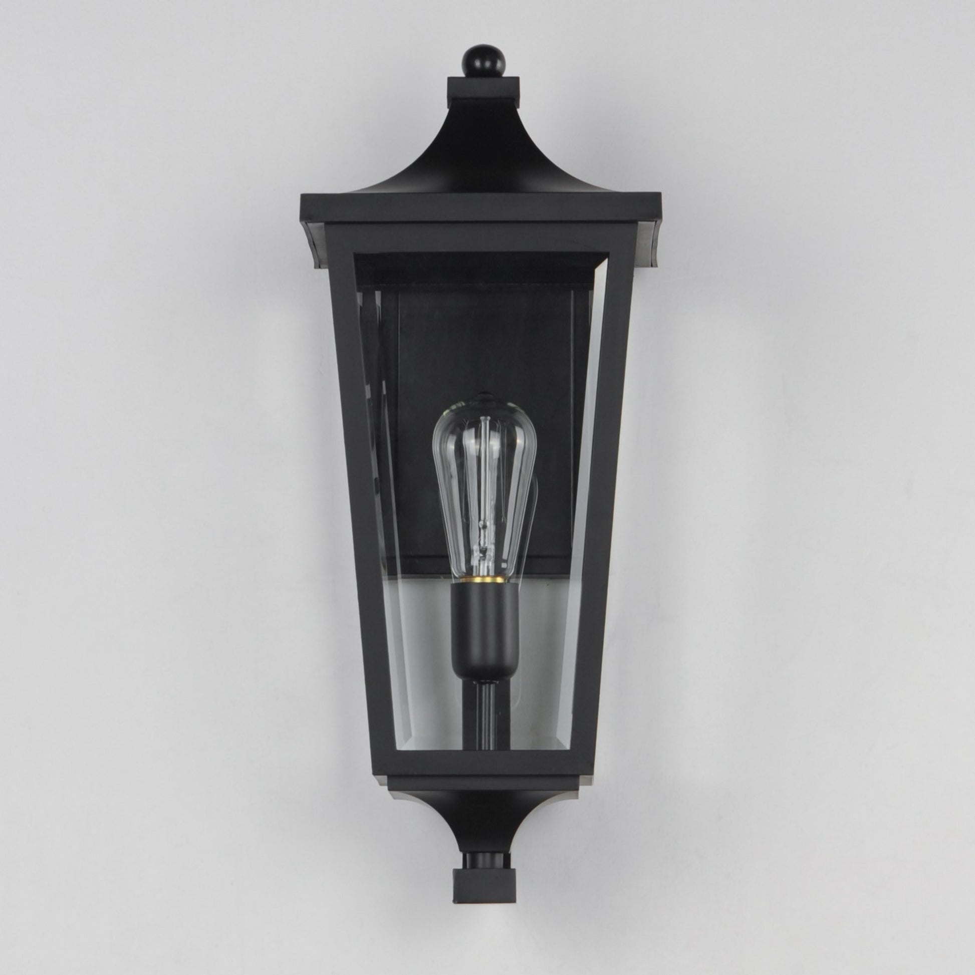 SUTTON PLACE VX 19" Outdoor Wall Sconce, Black Finish - Bees Lighting
