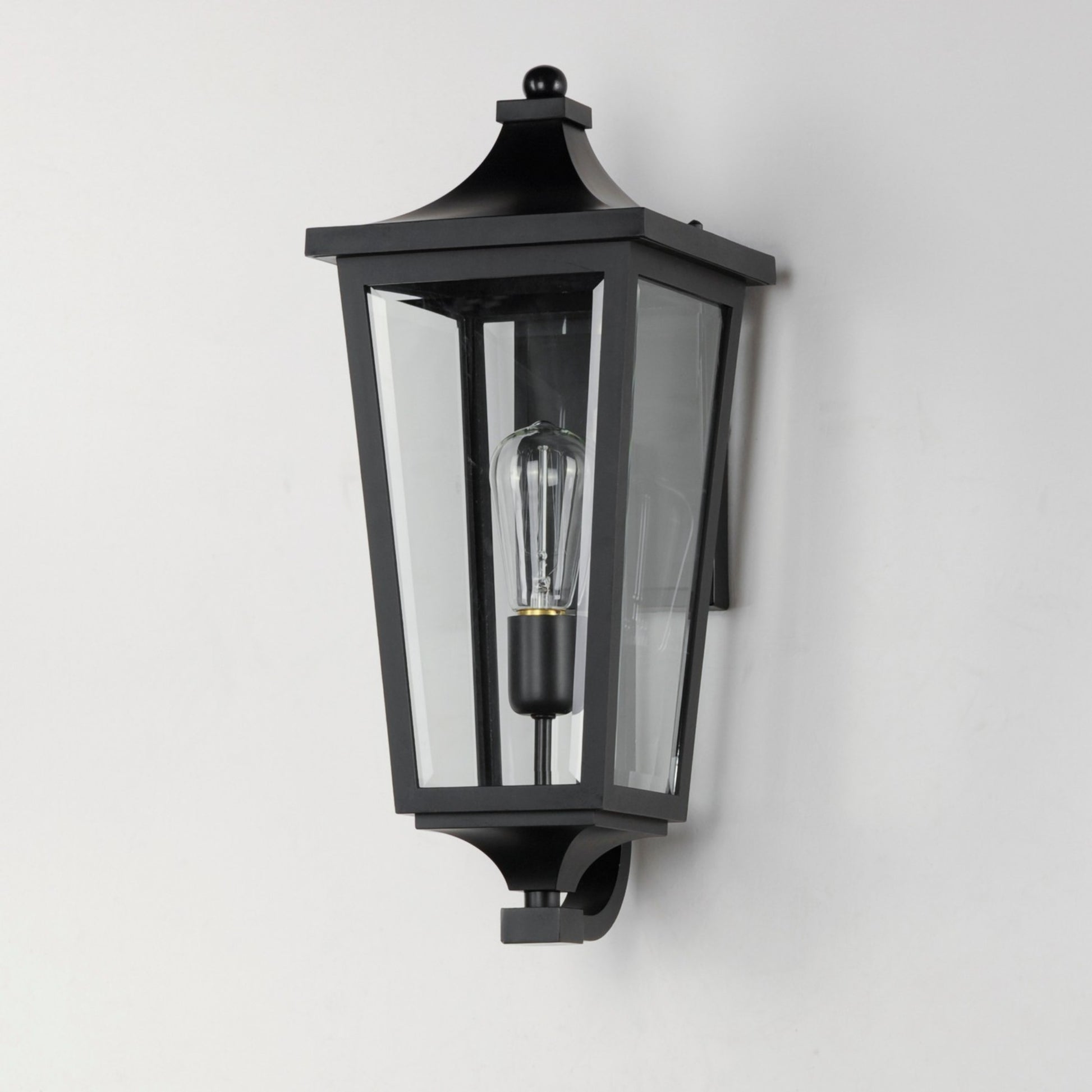 SUTTON PLACE VX 19" Outdoor Wall Sconce, Black Finish - Bees Lighting