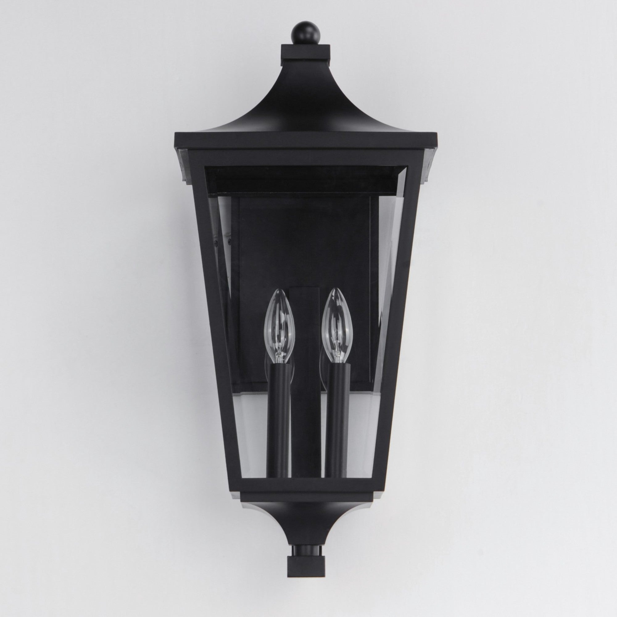 SUTTON PLACE VX 22" 2 Lights Outdoor Wall Light, Black Finish - Bees Lighting