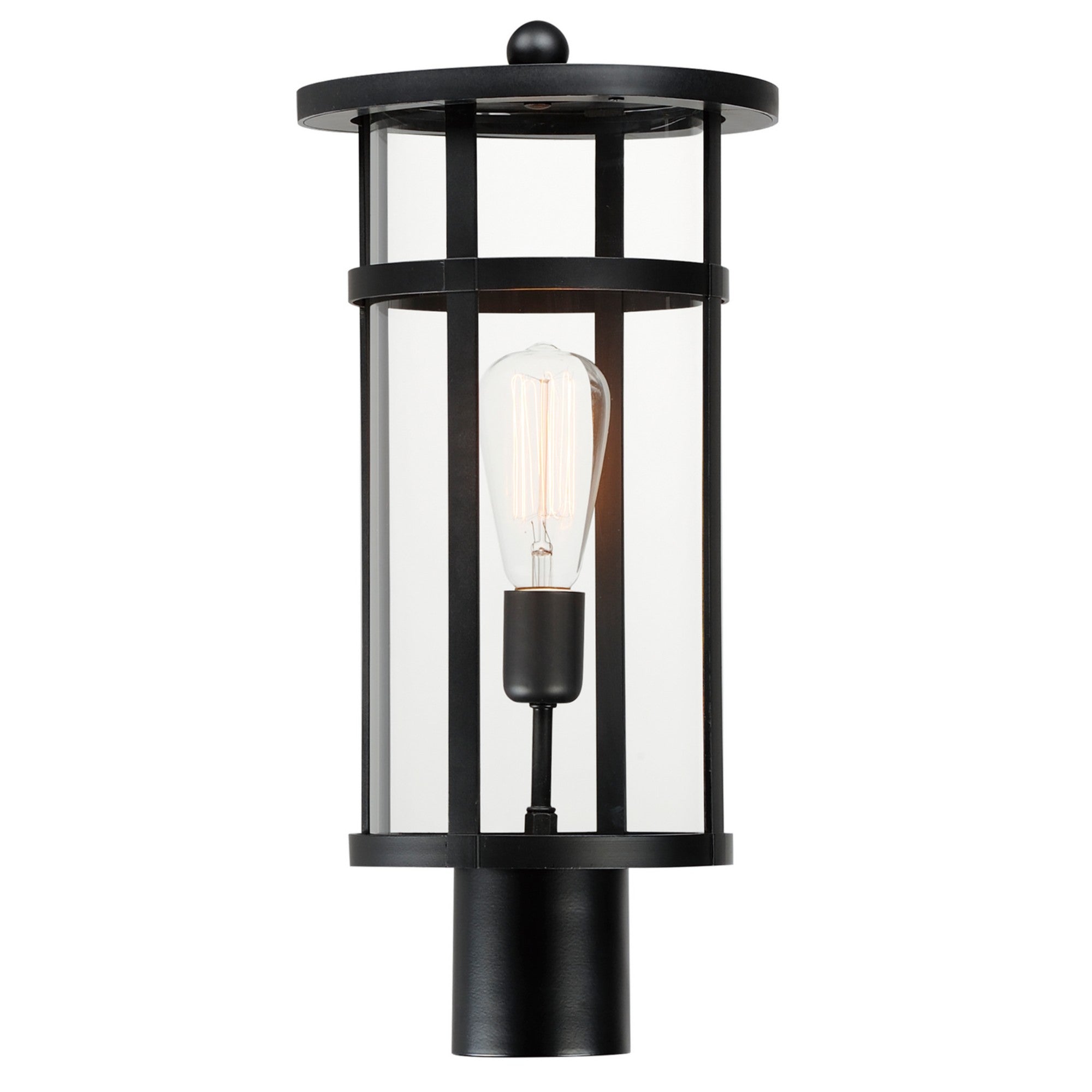 Clyde Vivex 19 in. Lantern Head Black Finish - Bees Lighting