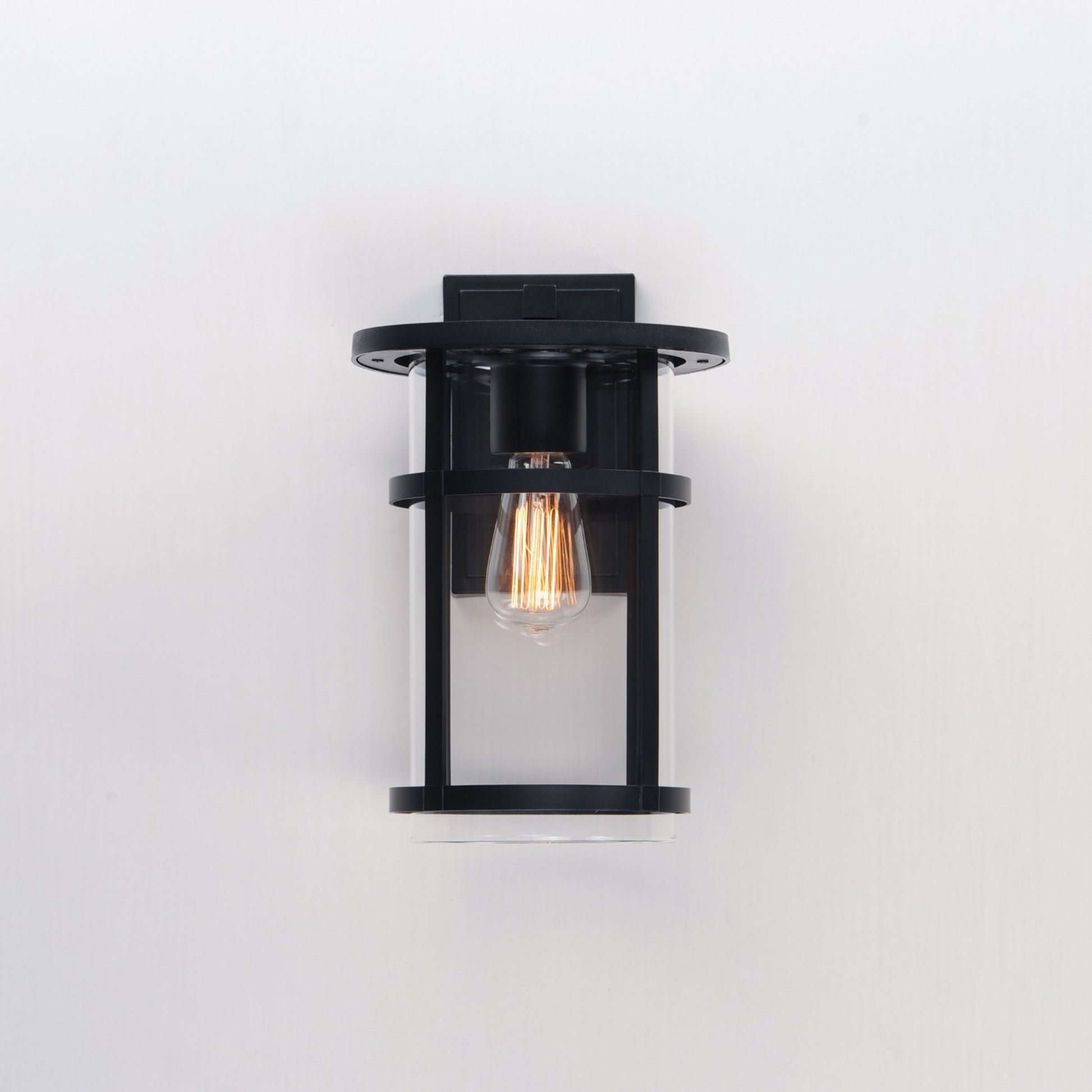 Clyde Vivex 14" Outdoor Wall Sconce, Black Finish - Bees Lighting