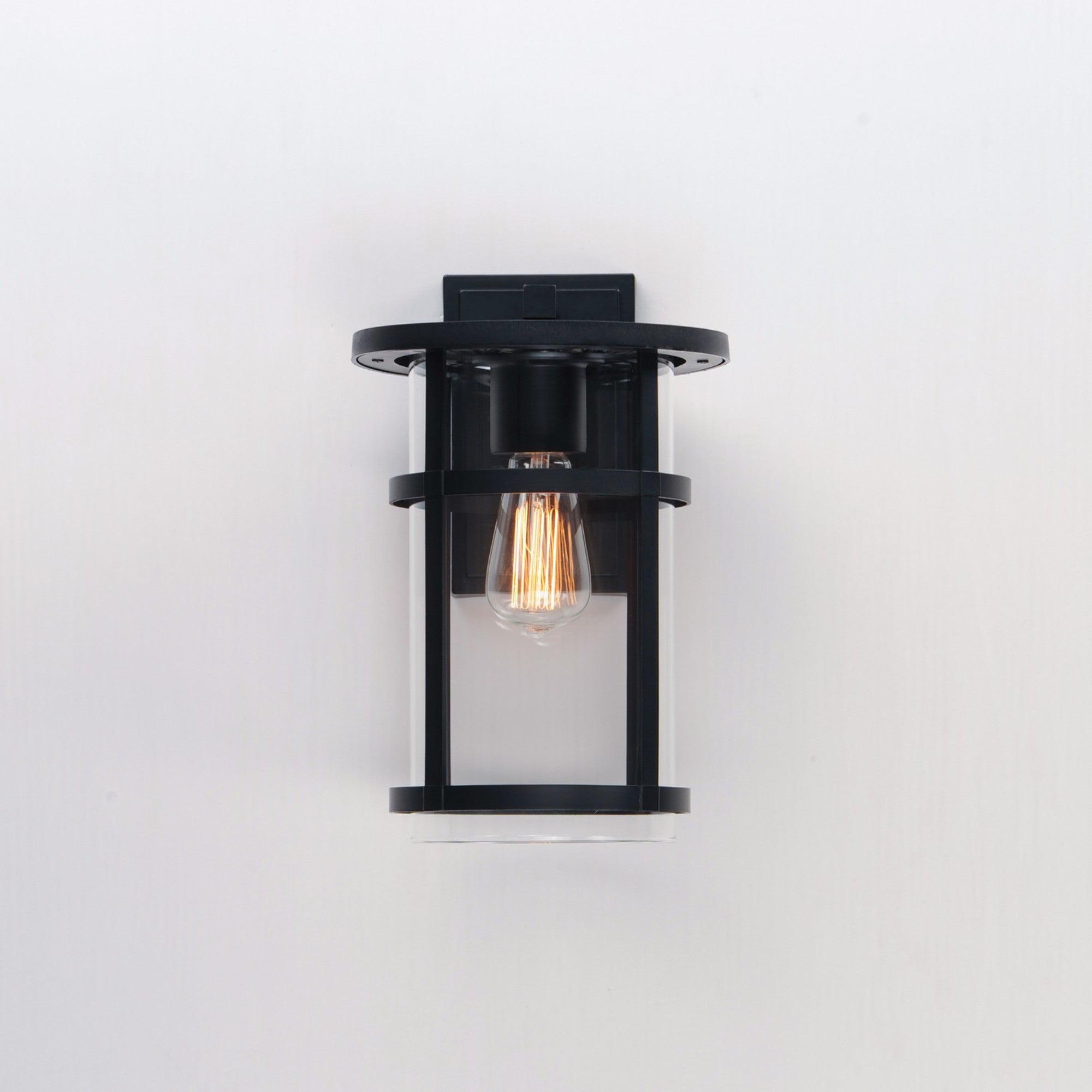 Clyde Vivex 14" Outdoor Wall Sconce, Black Finish - Bees Lighting