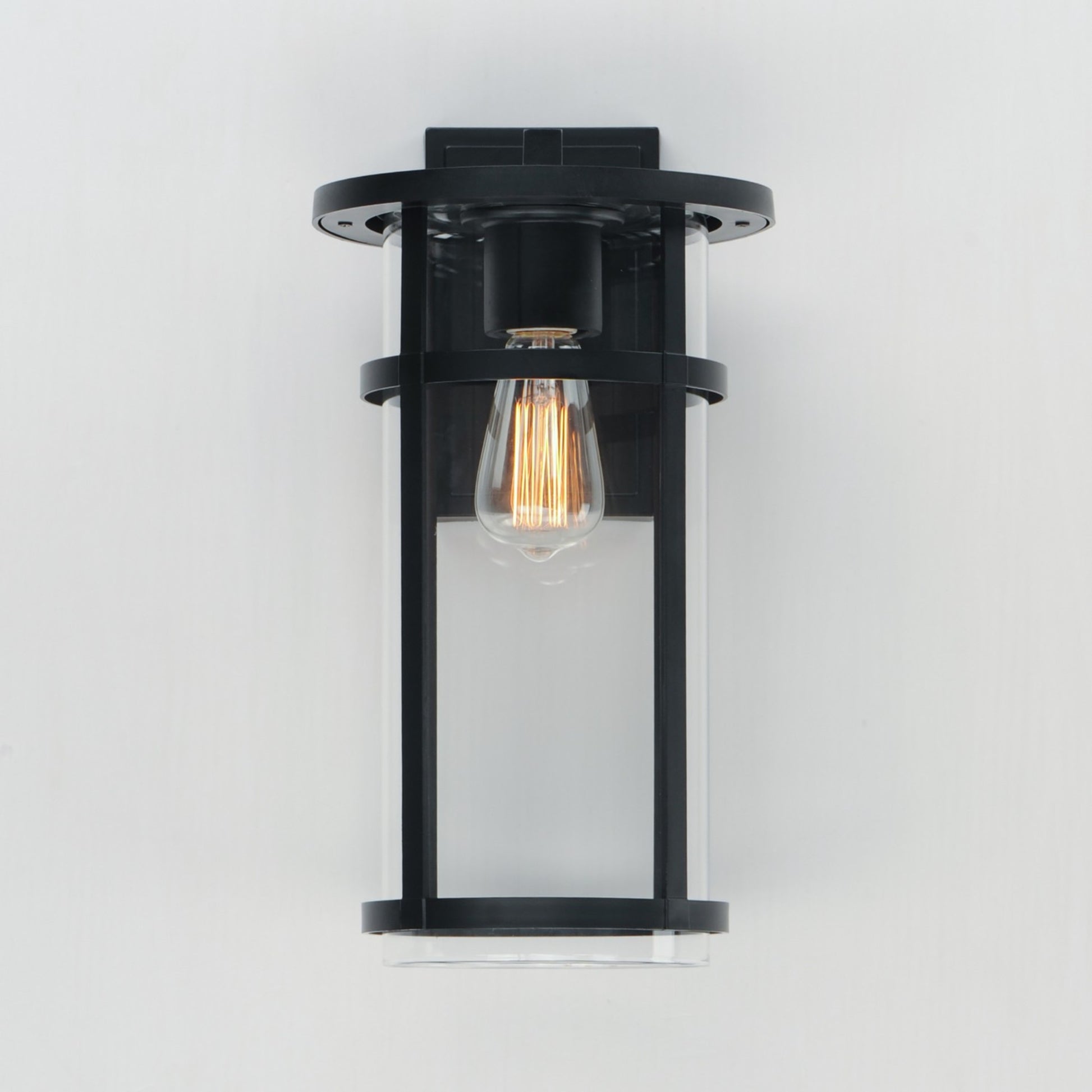 Clyde Vivex 17" Outdoor Wall Sconce, Black Finish - Bees Lighting