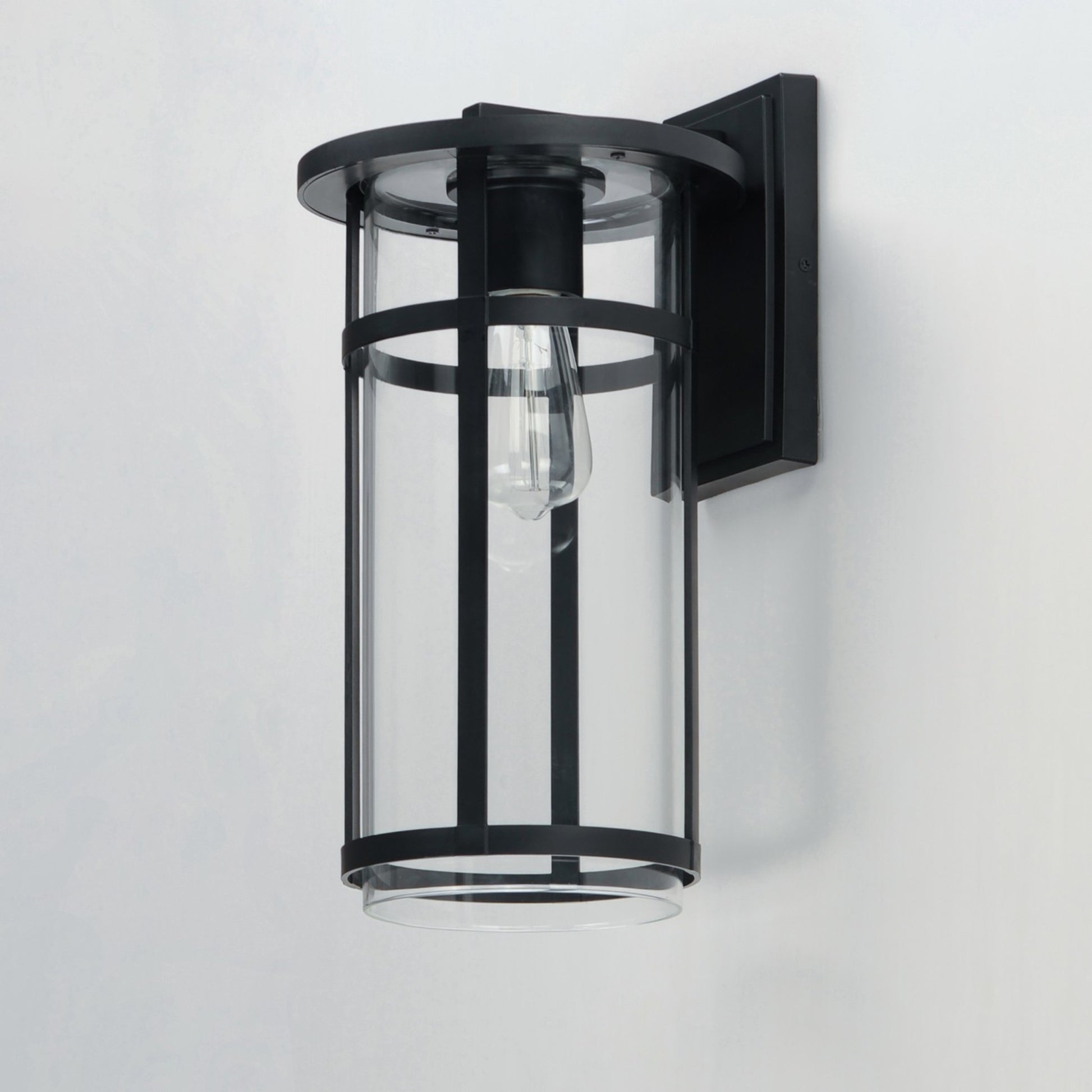 Clyde Vivex 17" Outdoor Wall Sconce, Black Finish - Bees Lighting