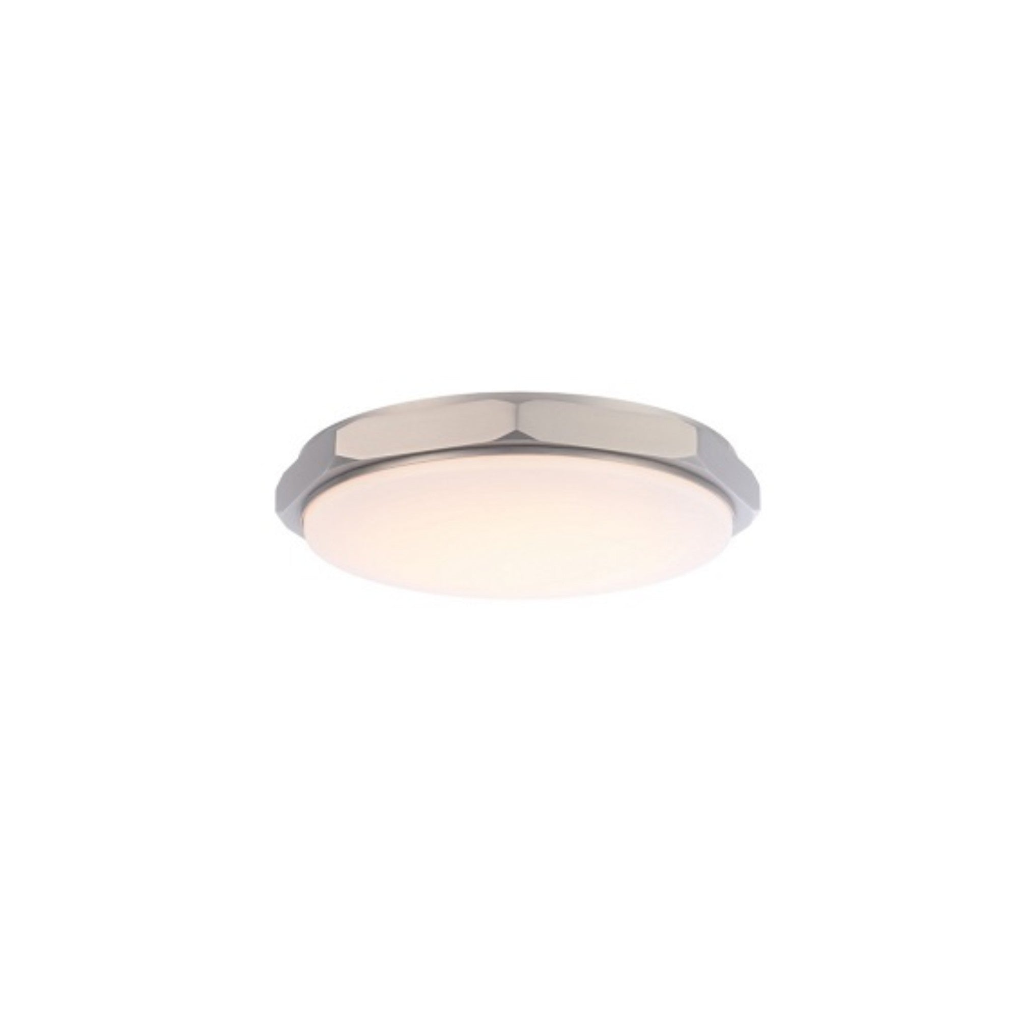 Grommet 13" LED Flush Mount, 3000K, Brushed Nickel Finish - Bees Lighting