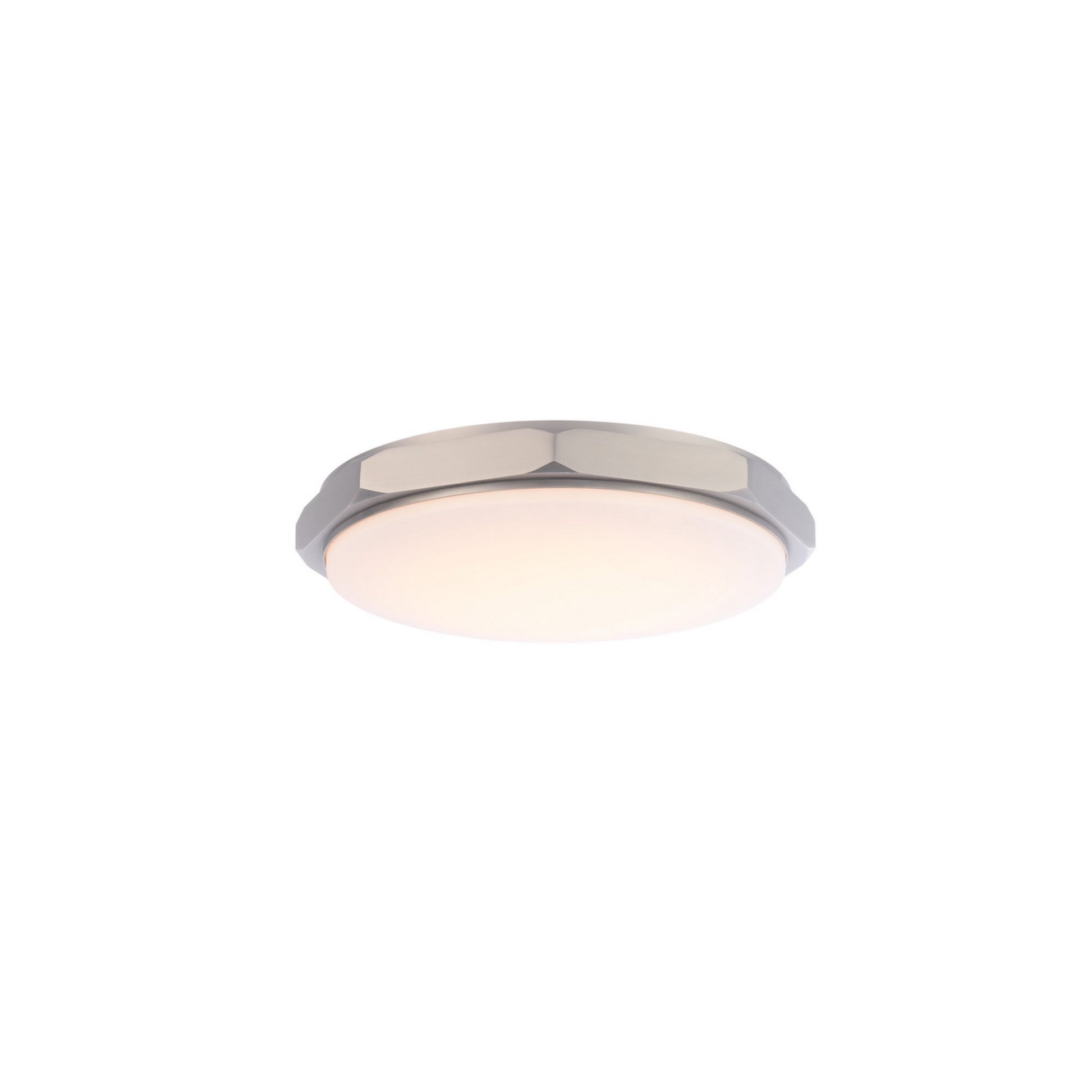 Grommet 16" LED Flush Mount, 3500K, Brushed Nickel Finish - Bees Lighting