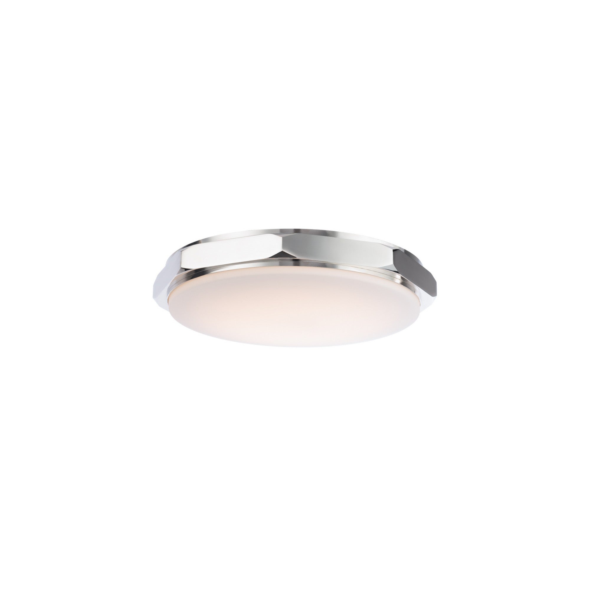 Grommet 16" LED Flush Mount, 3500K, Polished Nickel Finish - Bees Lighting