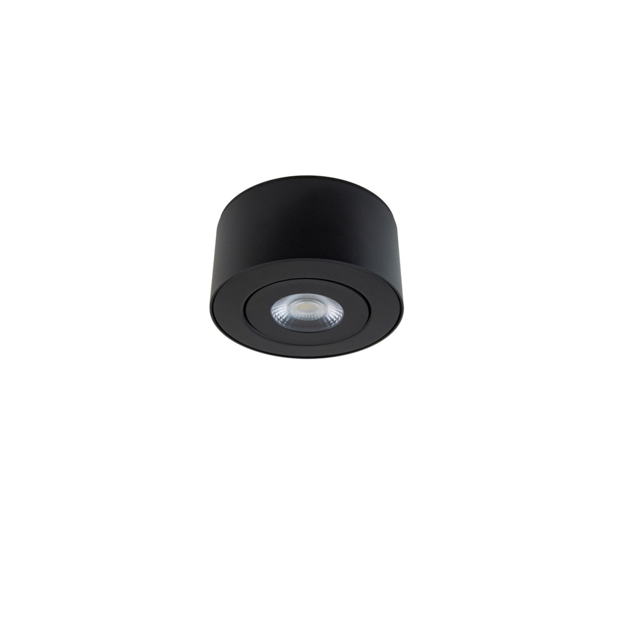I Spy 5" LED Outdoor Flush Mount, 3500K, Black Finish - Bees Lighting