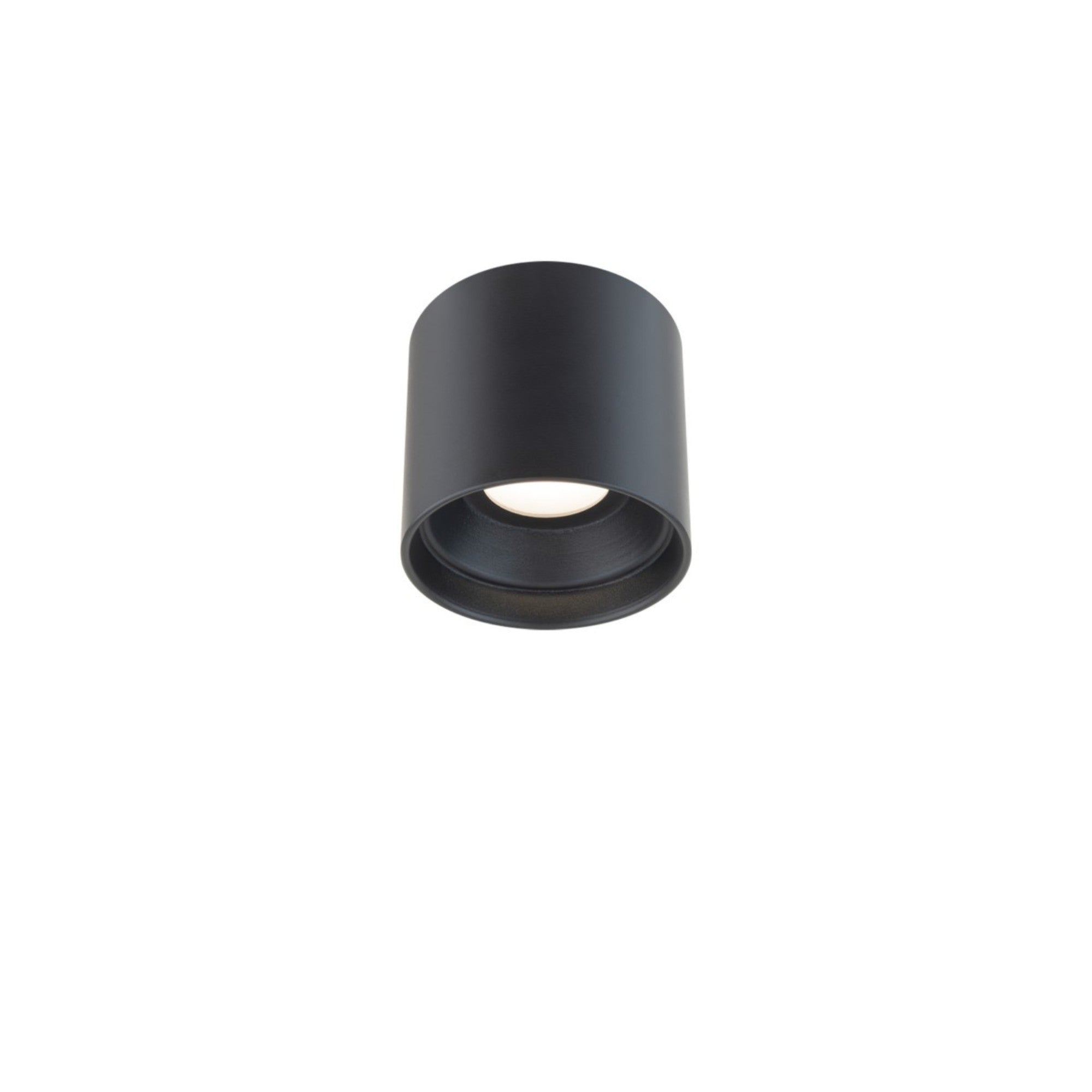 Squat 5" LED Outdoor Flush Mount, 4000K, Black Finish - Bees Lighting