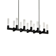 Cinema 54" LED Linear Pendant, Black Finish - Bees Lighting
