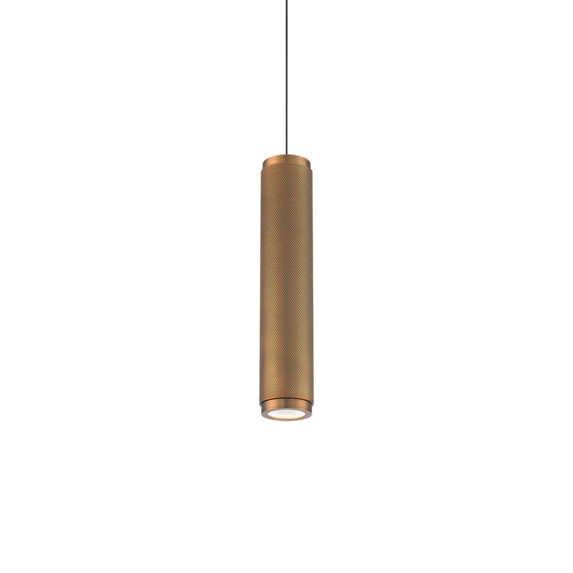 Burning Man 14" LED Pendant, Aged Brass Finish - Bees Lighting