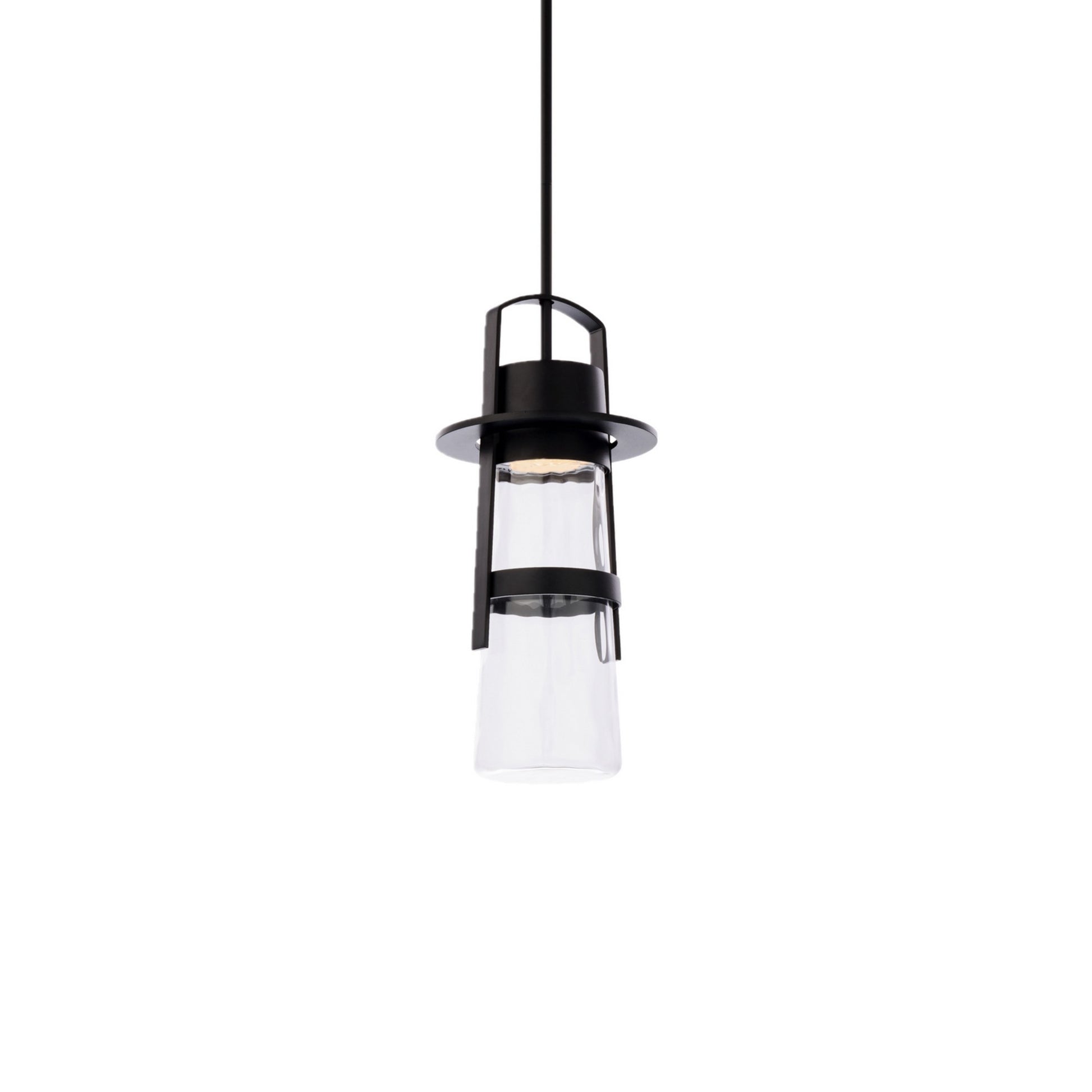 Balthus 15" LED Outdoor Pendant, Black Finish - Bees Lighting
