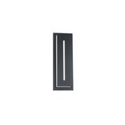 Midnight 16" LED Outdoor Wall Sconce, 3500K, Black Finish - Bees Lighting