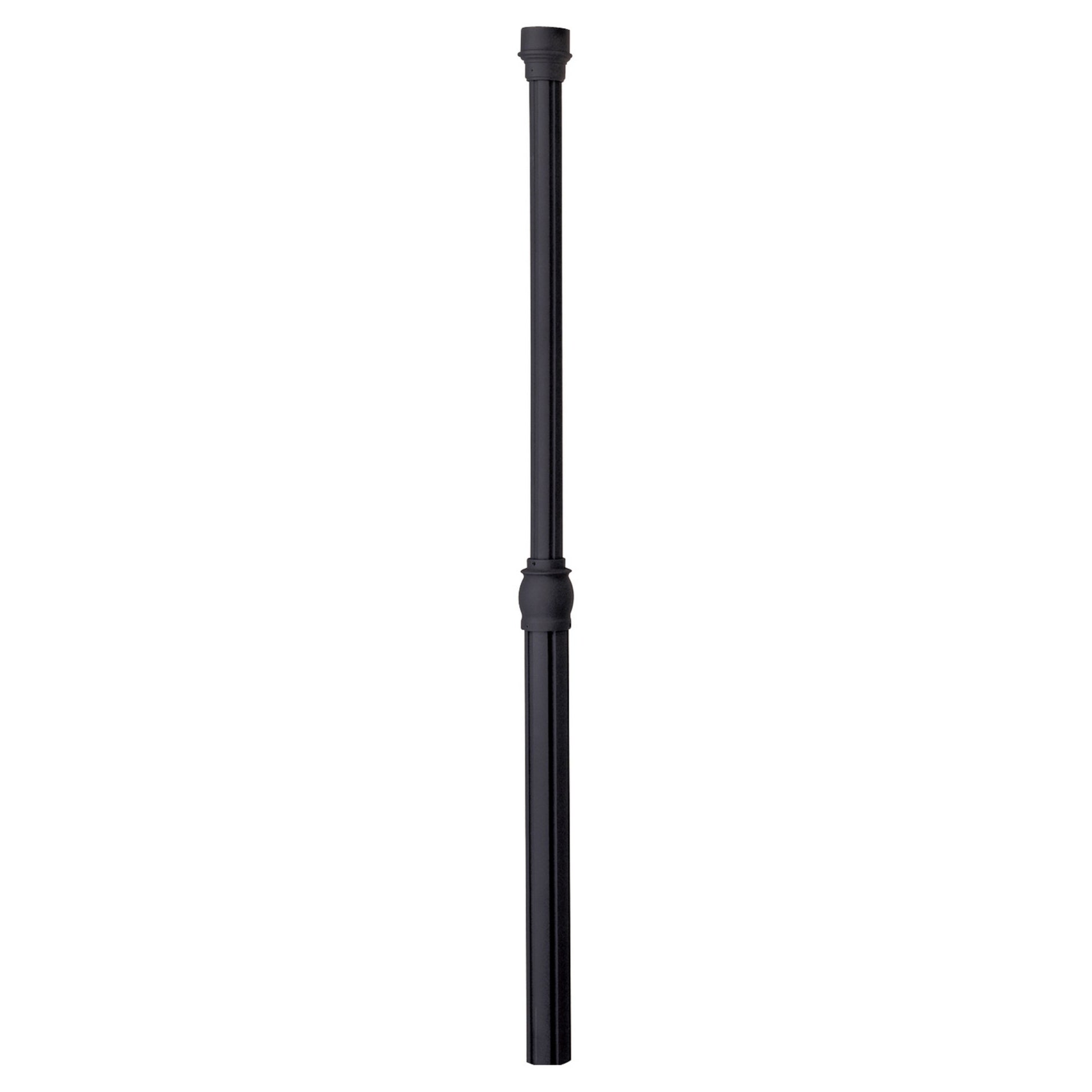 8.5 ft Direct Burial Post, 3.5 in. Round Aluminum Shaft, Black Finish - Bees Lighting