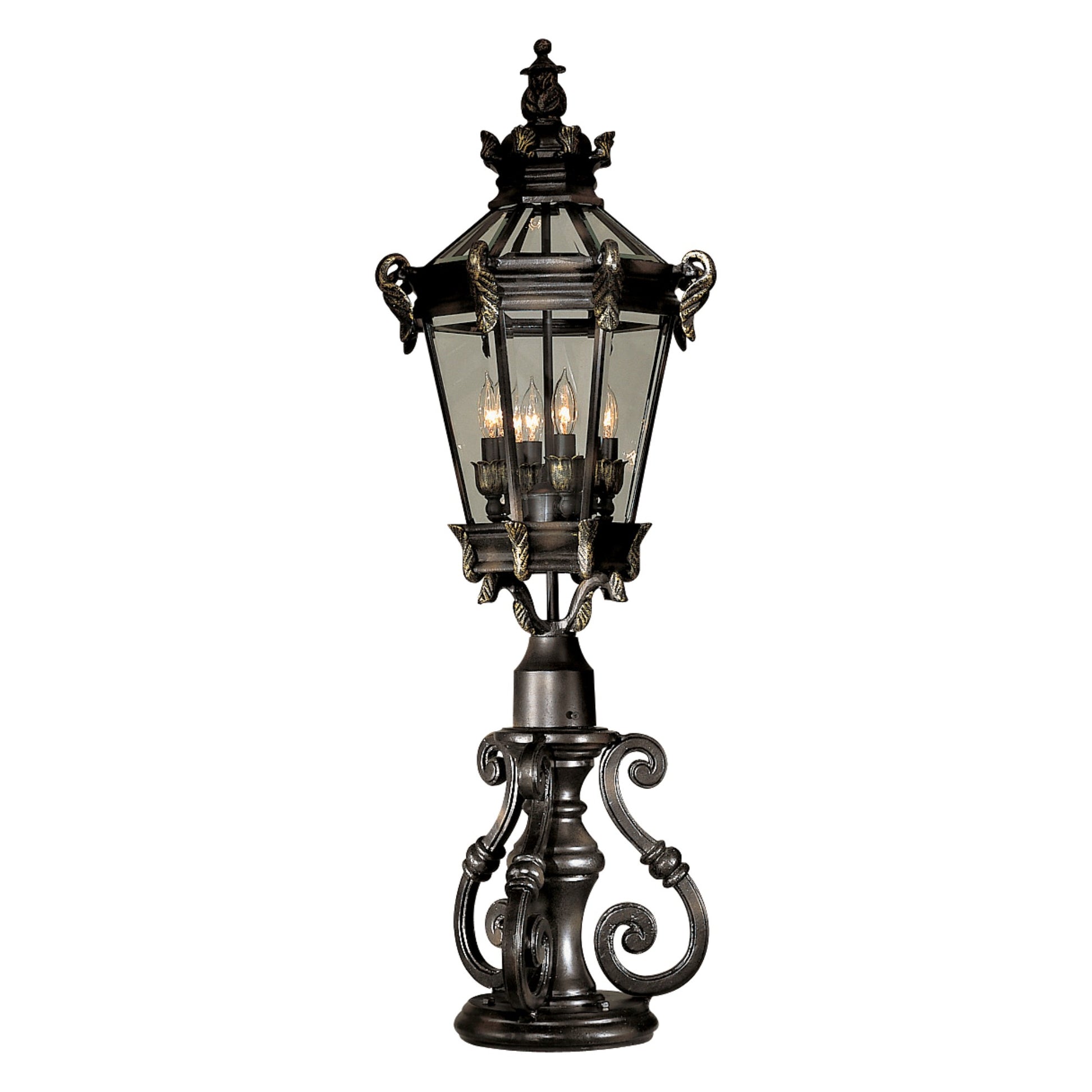 14" Pier Mount, Heritage Finish - Bees Lighting
