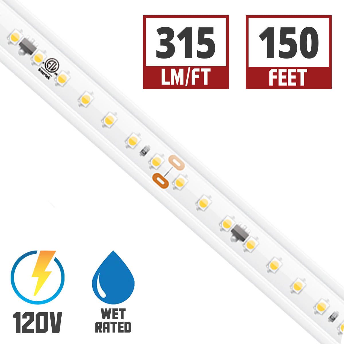 Hybrid 3 120VAC Static White Flexible Linear Strip Light - Bees Lighting