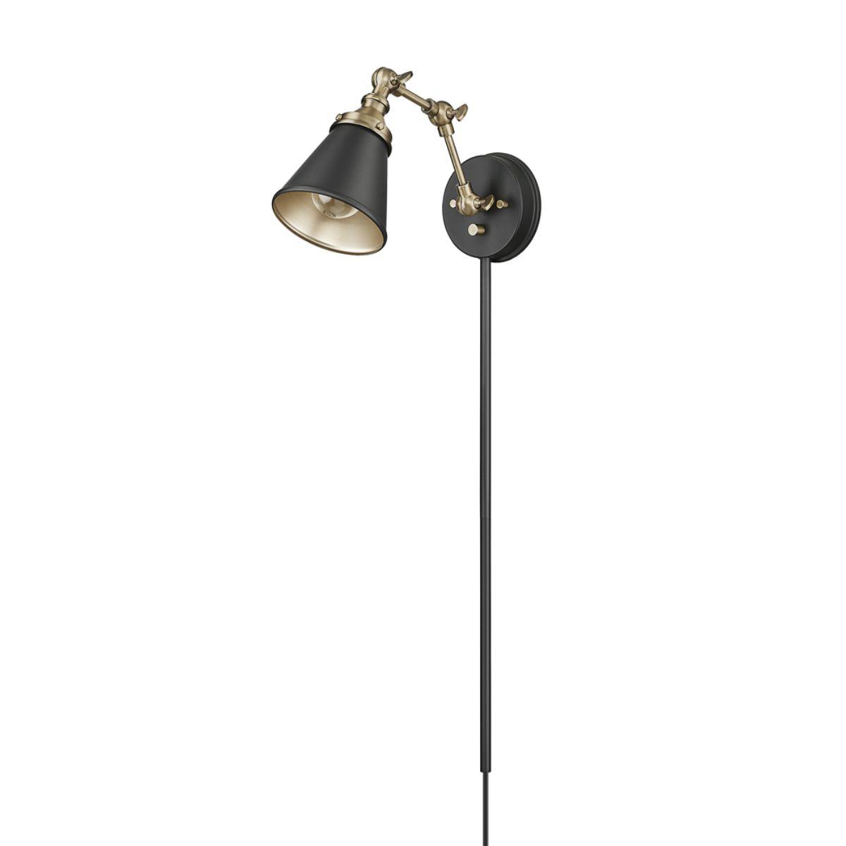 Edith 5 In. Plug In Swing Arm Wall Sconce