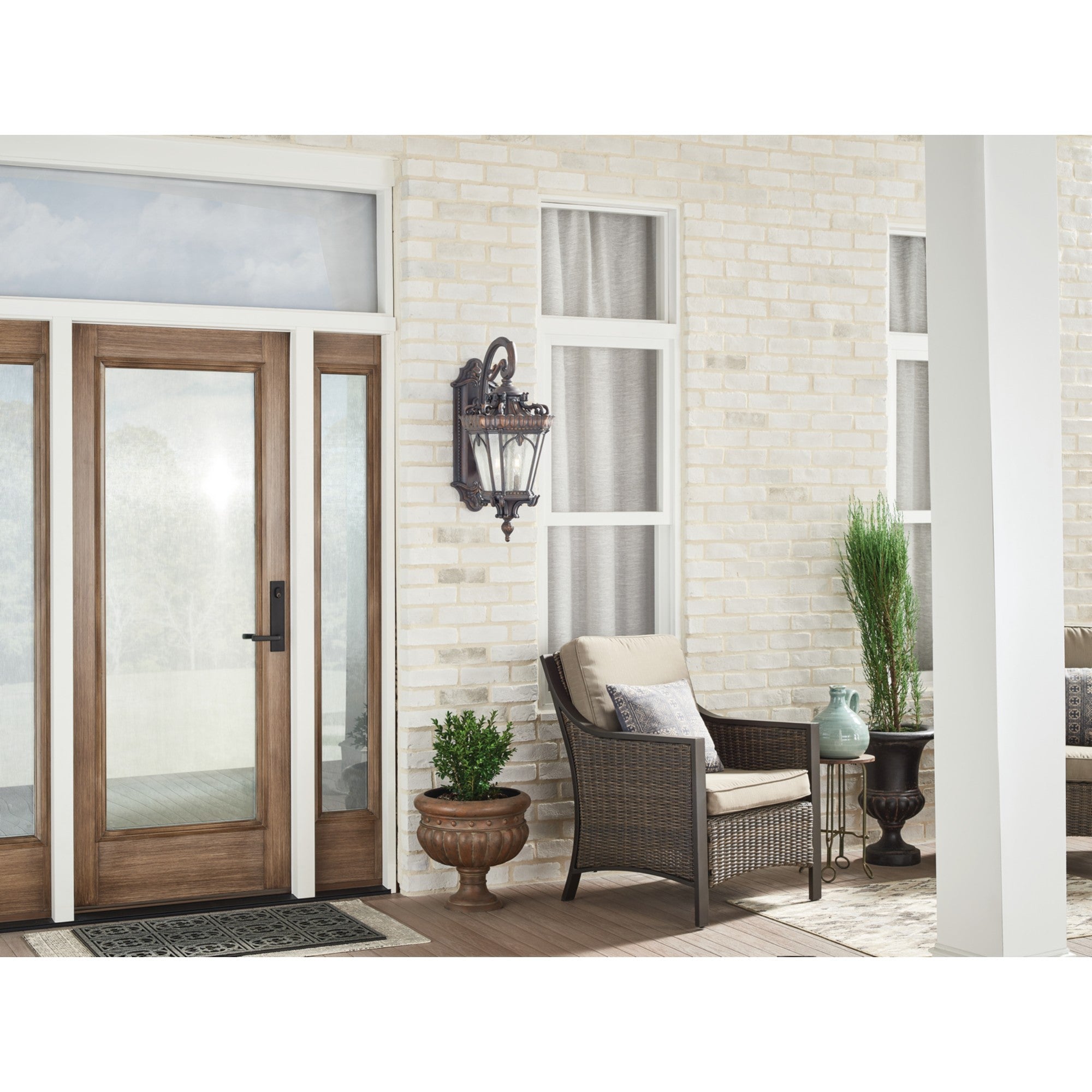 Tournai 30" 4-Light Outdoor Post Light, Londonderry Finish - Bees Lighting