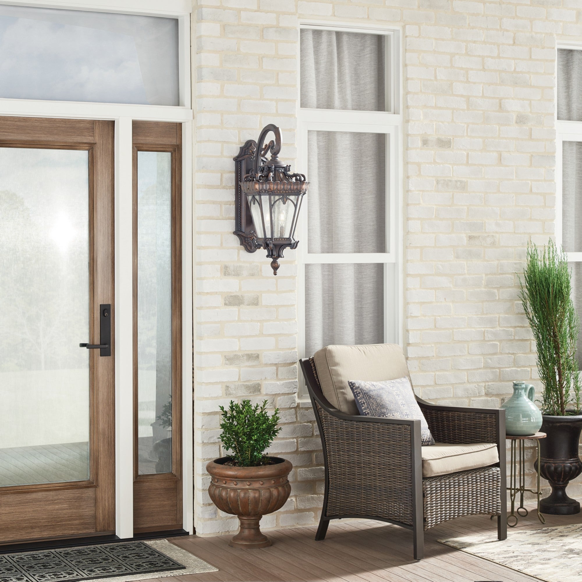 Tournai 30" 4-Light Outdoor Post Light, Londonderry Finish - Bees Lighting