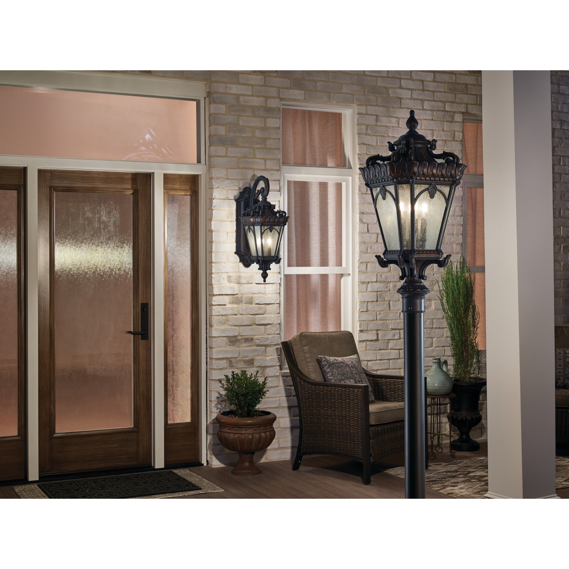 Tournai 30" 4-Light Outdoor Post Light, Londonderry Finish - Bees Lighting