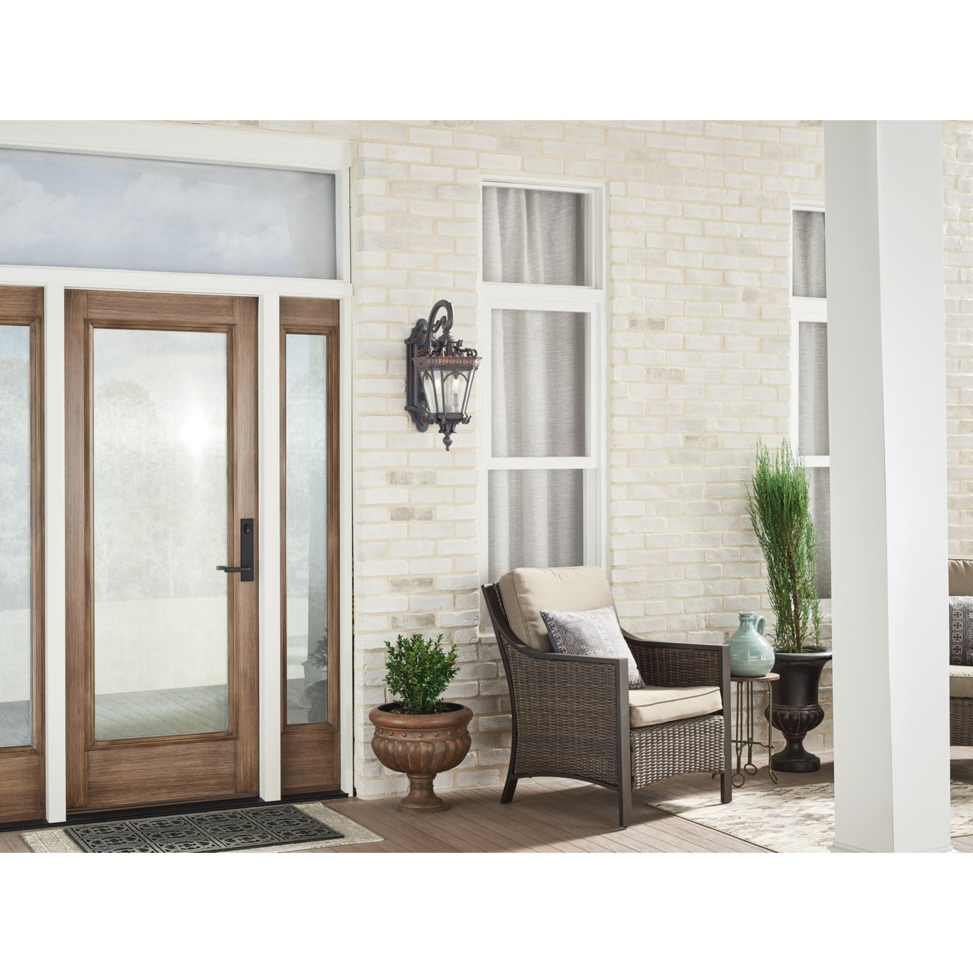Tournai 27" 3-Light Outdoor Post Light, Londonderry Finish - Bees Lighting