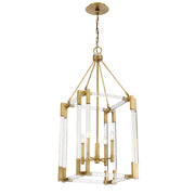 Prima Vista 15" 4-Light Pendant, Aged Antique Brass Finish - Bees Lighting