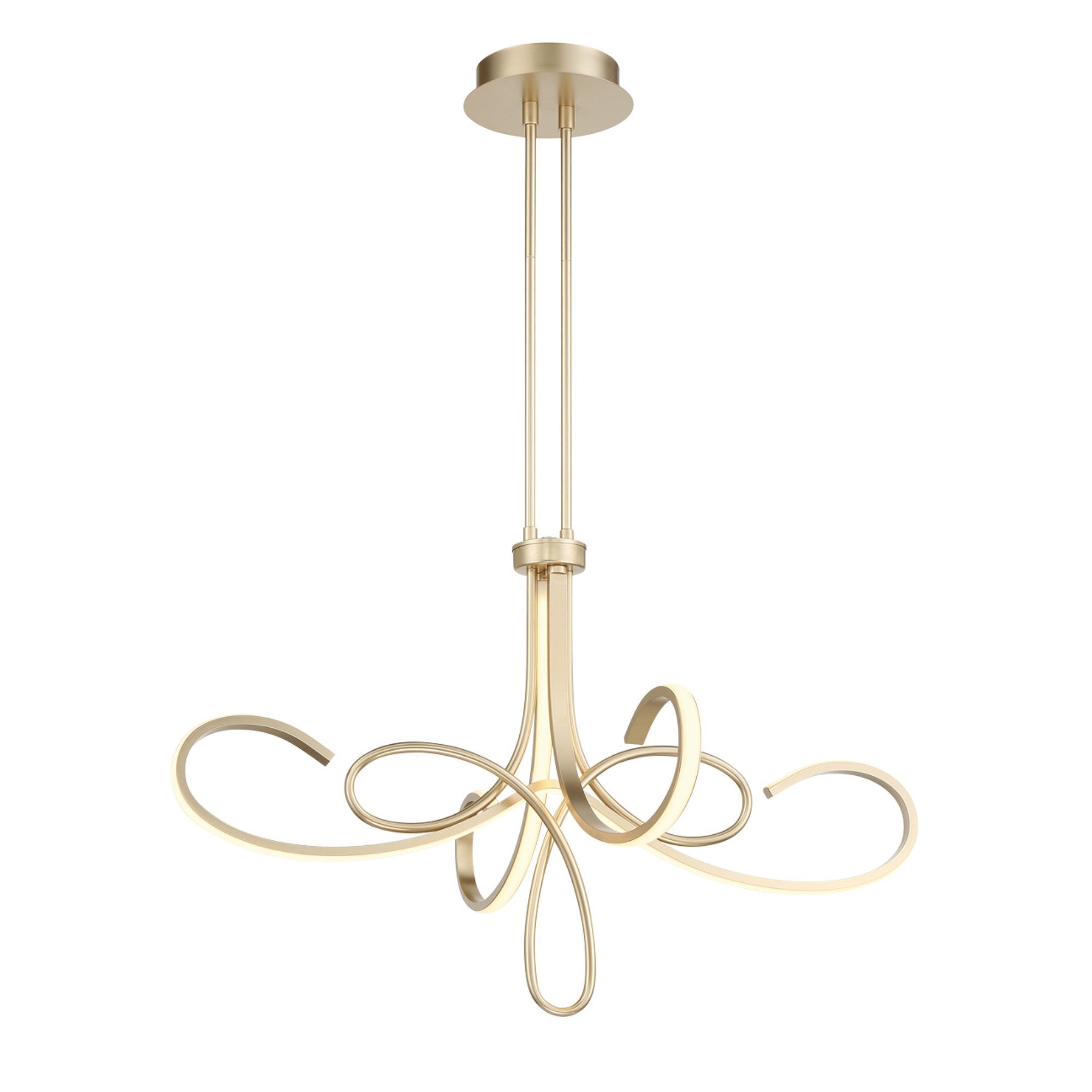 Astor LED Chandelier Gold finish - Bees Lighting
