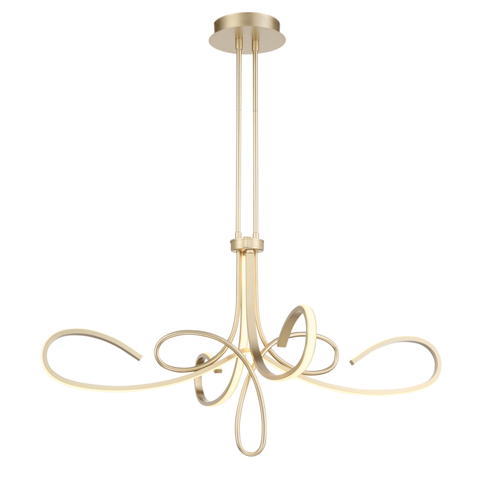 Astor LED Chandelier Gold finish - Bees Lighting