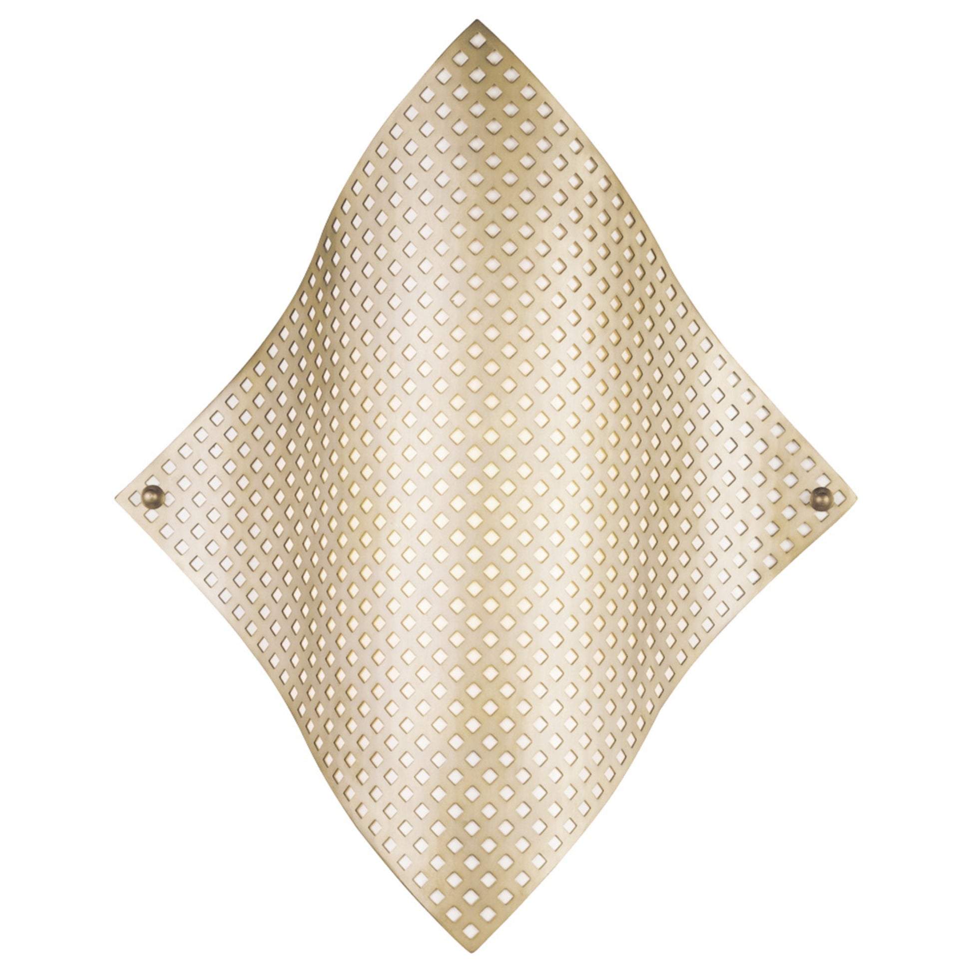 Grid 17" Wall Sconce, Soft Brass Finish - Bees Lighting