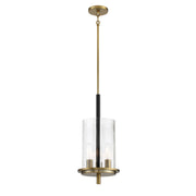 Baldwin Park 10" 3-Light Pendant, Coal & Soft Brass Finish - Bees Lighting