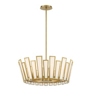 Ricochet 24" 5-Light Pendant, Soft Brass Finish - Bees Lighting