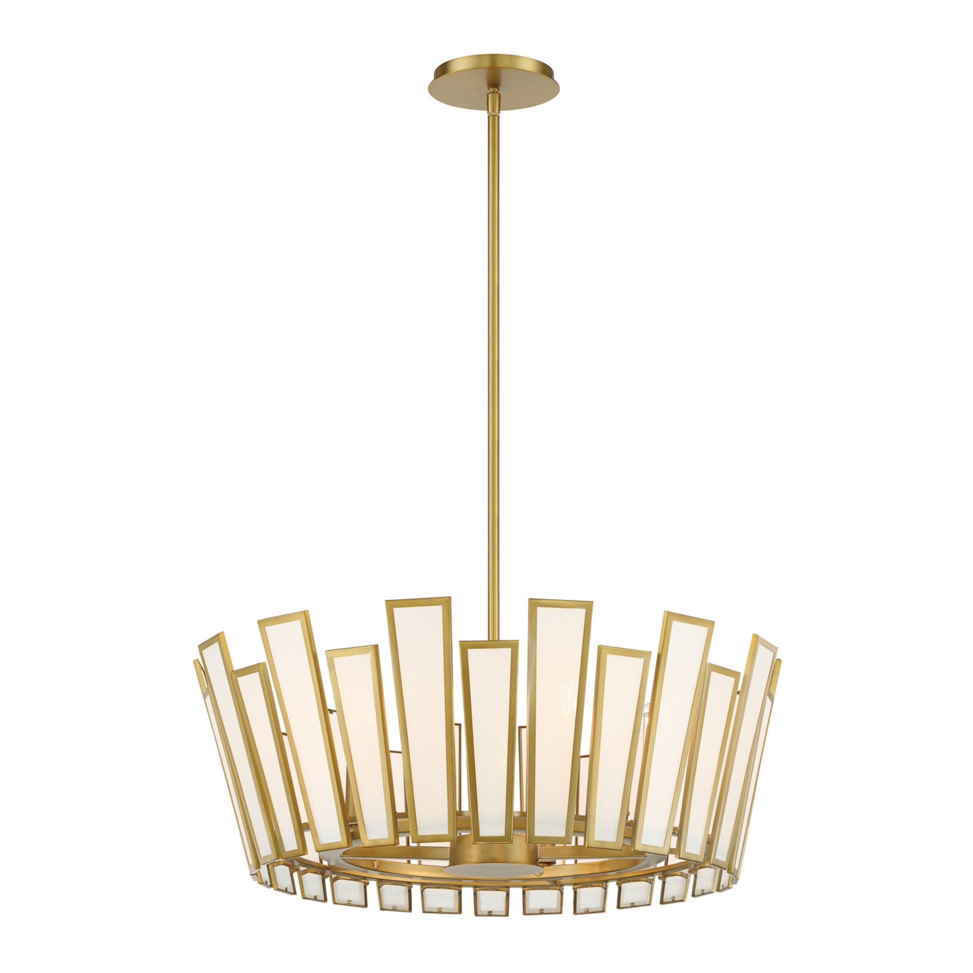 Ricochet 24" 5-Light Pendant, Soft Brass Finish - Bees Lighting