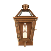 Hyannis 13" Extra Small Wall Lantern, Natural Copper Finish - Bees Lighting