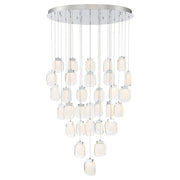 Paget 31-Light 39" LED Grand Chandelier, Chrome Finish - Bees Lighting