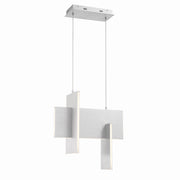 Coburg 20" LED Mini Chandelier, Silver Finish - Bees Lighting