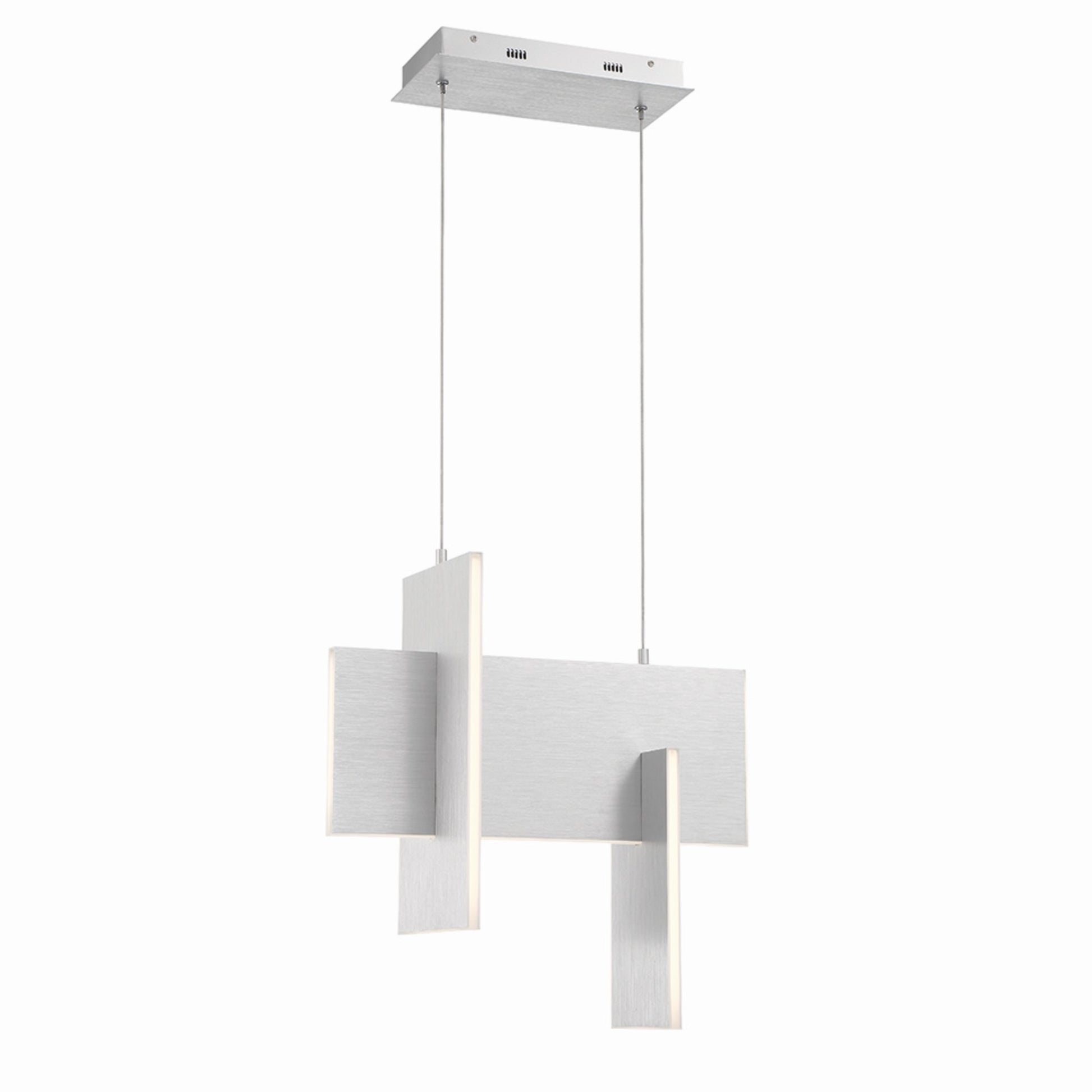 Coburg 20" LED Mini Chandelier, Silver Finish - Bees Lighting