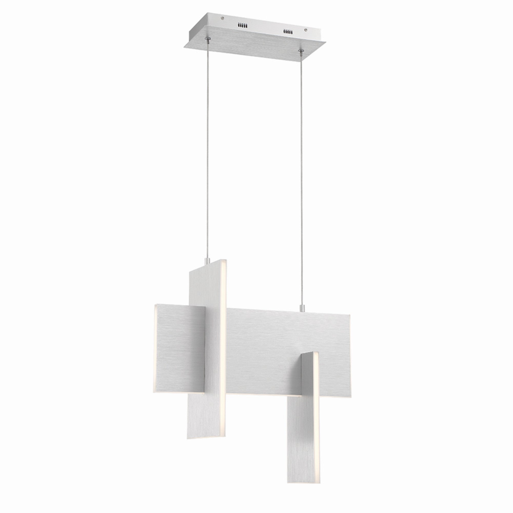 Coburg 20" LED Mini Chandelier, Silver Finish - Bees Lighting