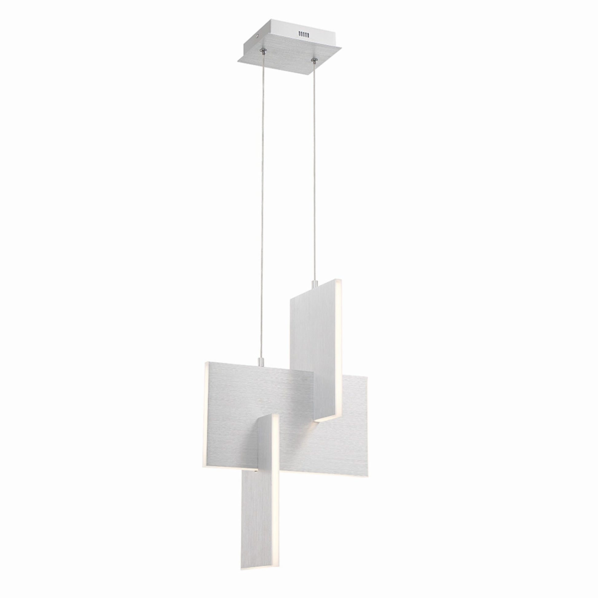 Coburg 23" LED Pendant, Silver Finish - Bees Lighting