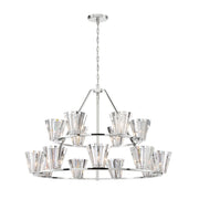 Ricca Chandelier Silver finish - Bees Lighting