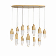 Ecrou 44 in. 12 Lights LED Chandelier - Bees Lighting