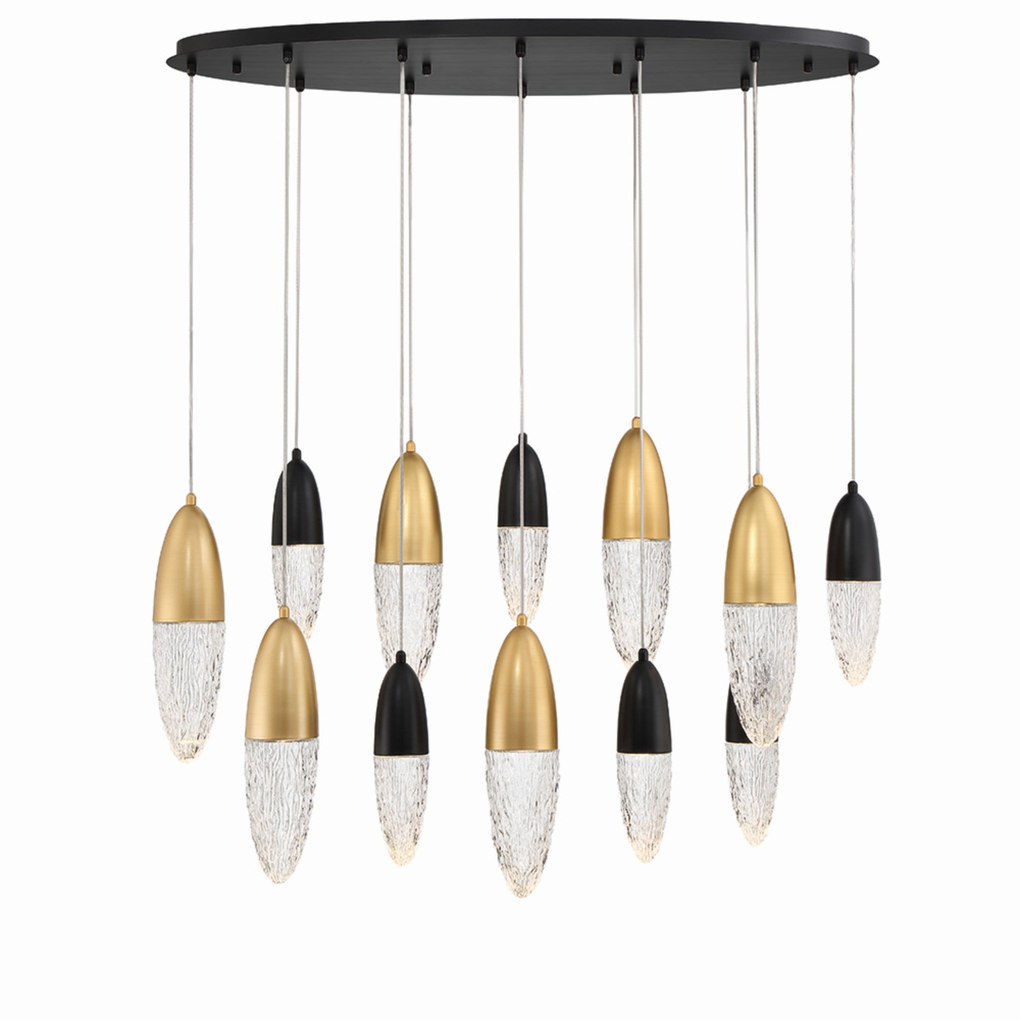 Ecrou 44 in. 12 Lights LED Chandelier - Bees Lighting