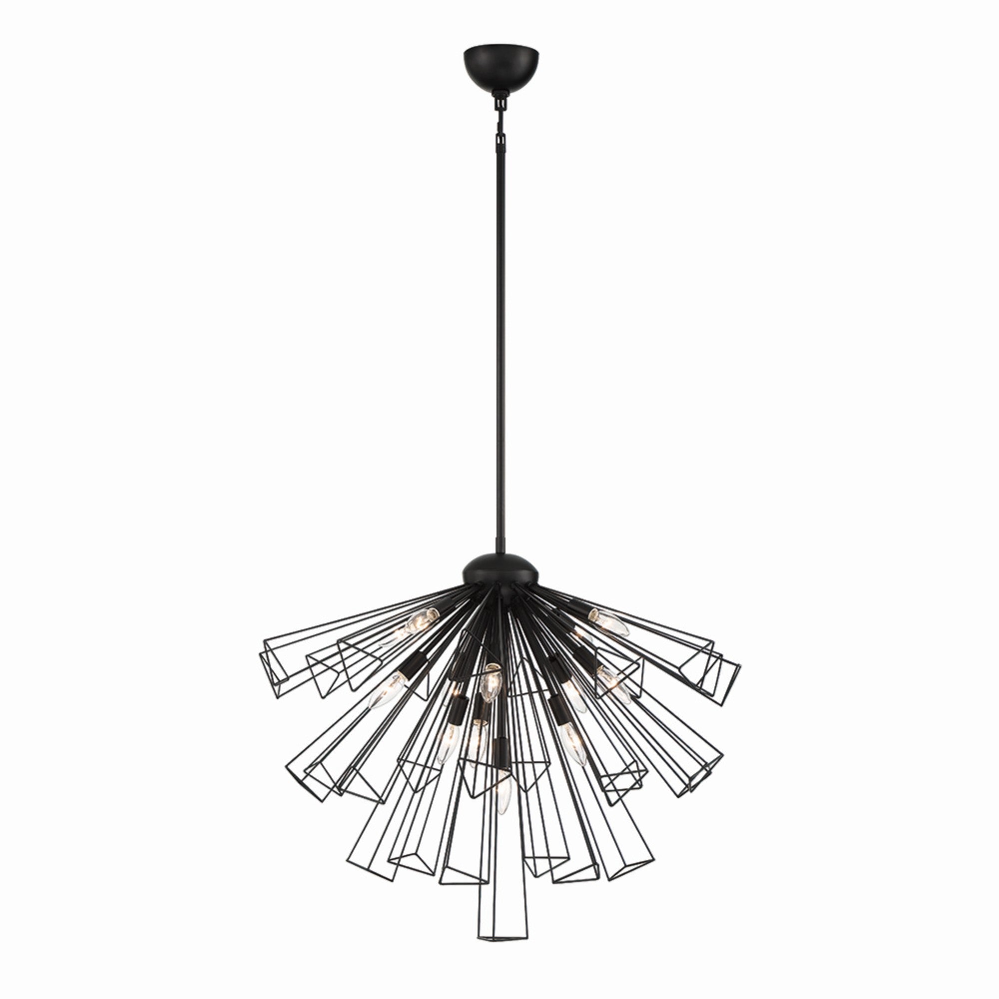 Dendelio 13-Light 30" Chandelier, Black Finish
