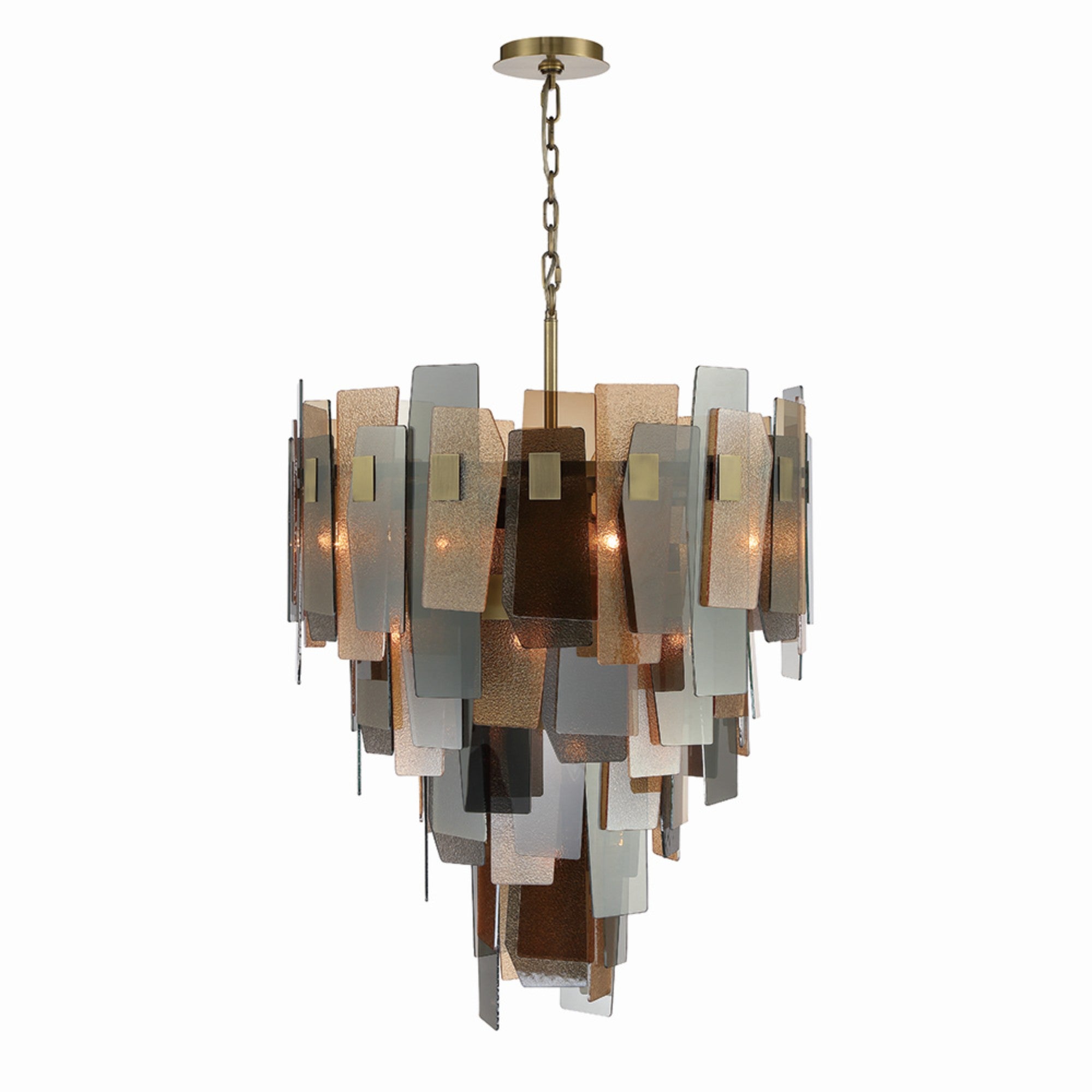 Cocolina 42 in. 19 Lights Chandelier Brass Finish
